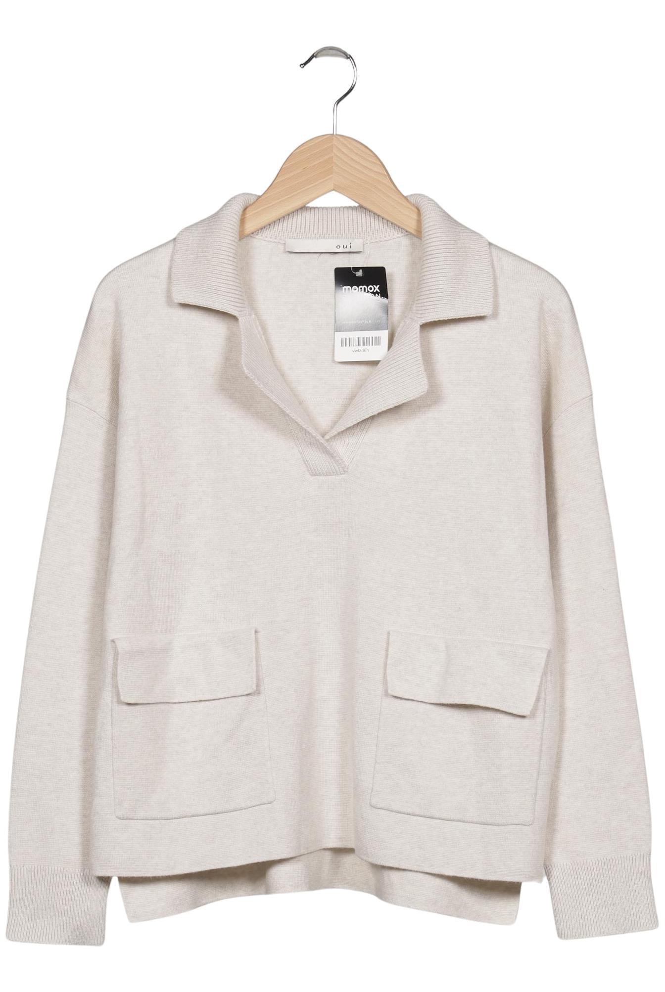 

Oui Damen Pullover, cremeweiß, Gr. 38