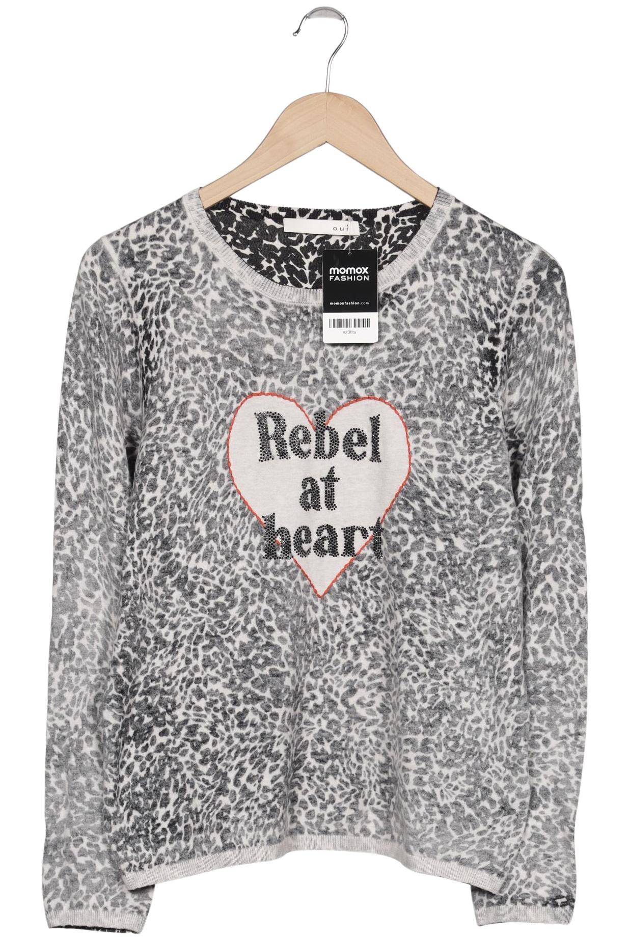 

Oui Damen Pullover, grau, Gr. 36