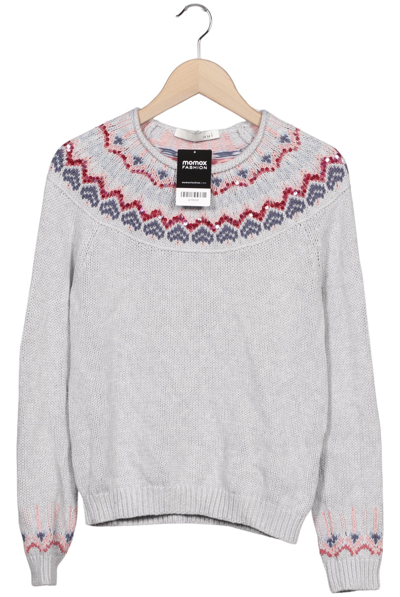 

Oui Damen Pullover, grau, Gr. 36