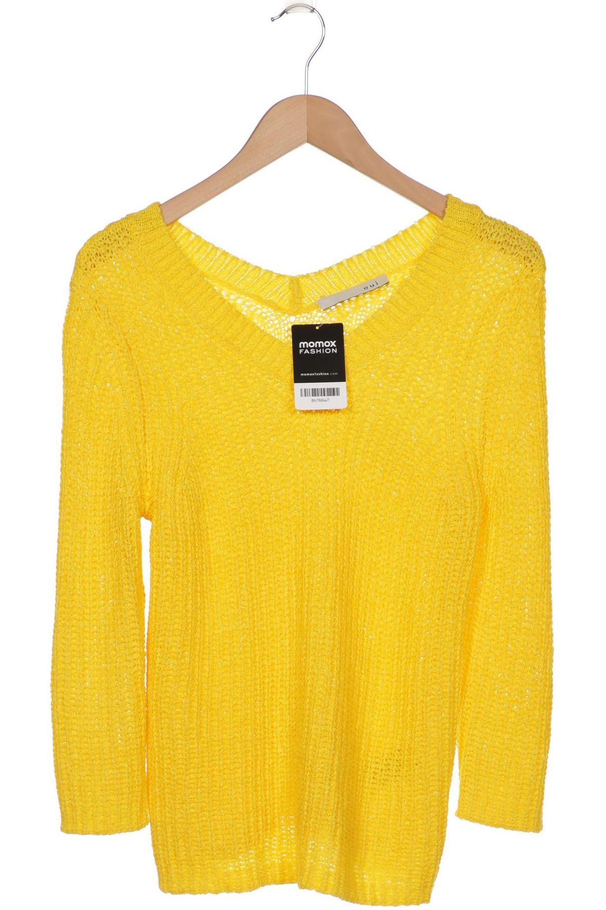 

Oui Damen Pullover, gelb