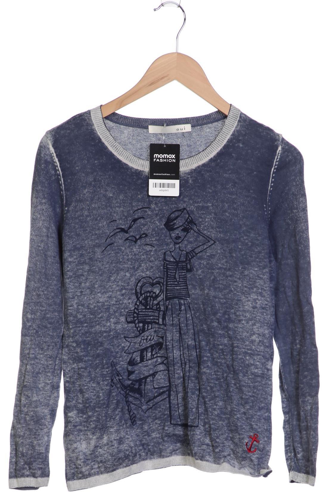 

Oui Damen Pullover, blau