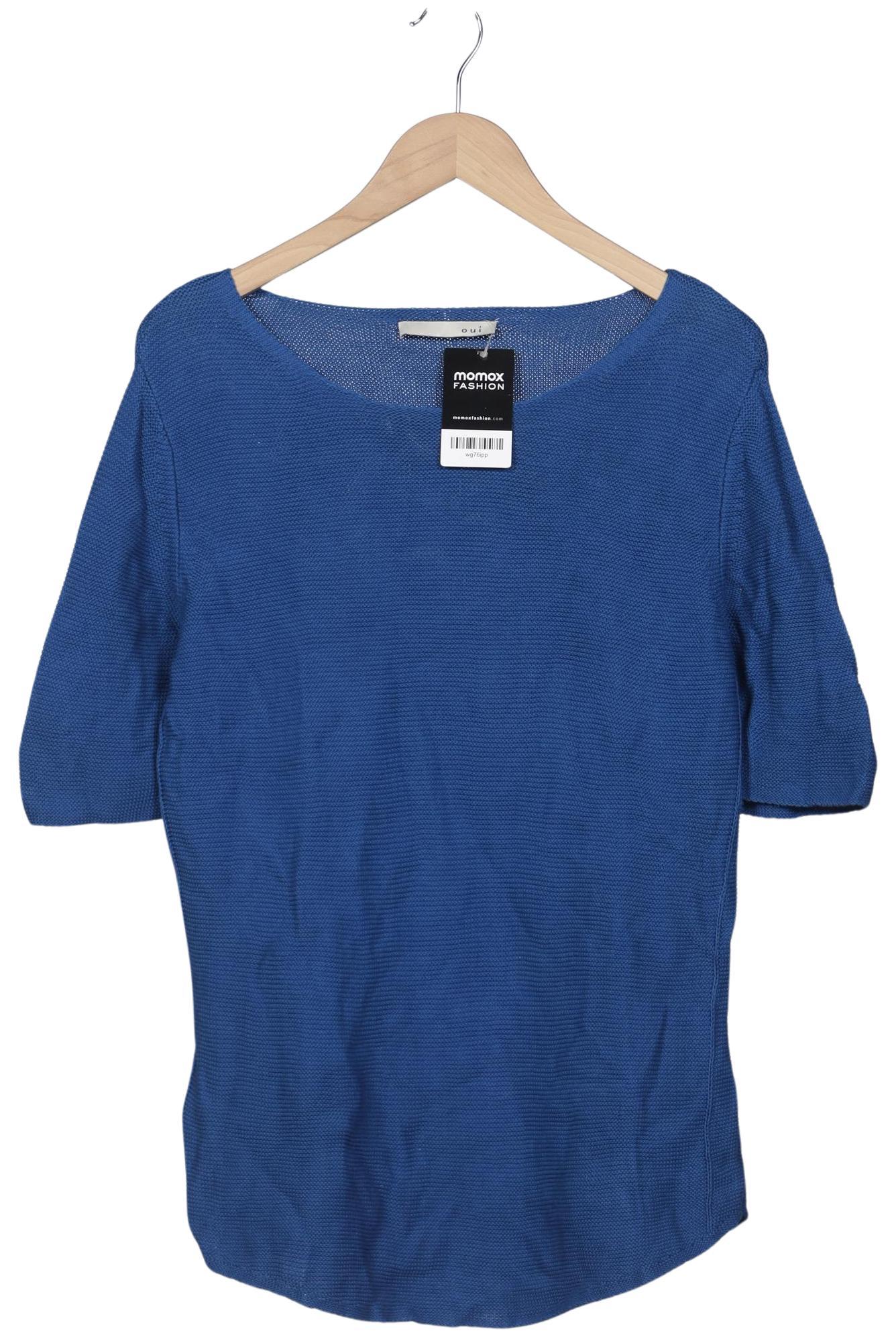 

Oui Damen Pullover, blau, Gr. 42