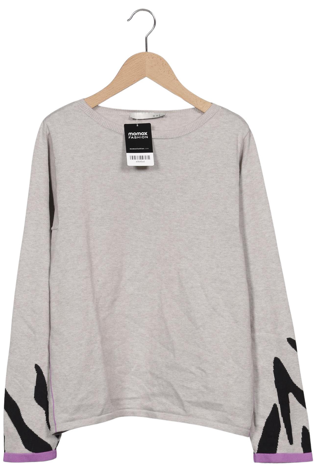 

Oui Damen Pullover, grau, Gr. 34