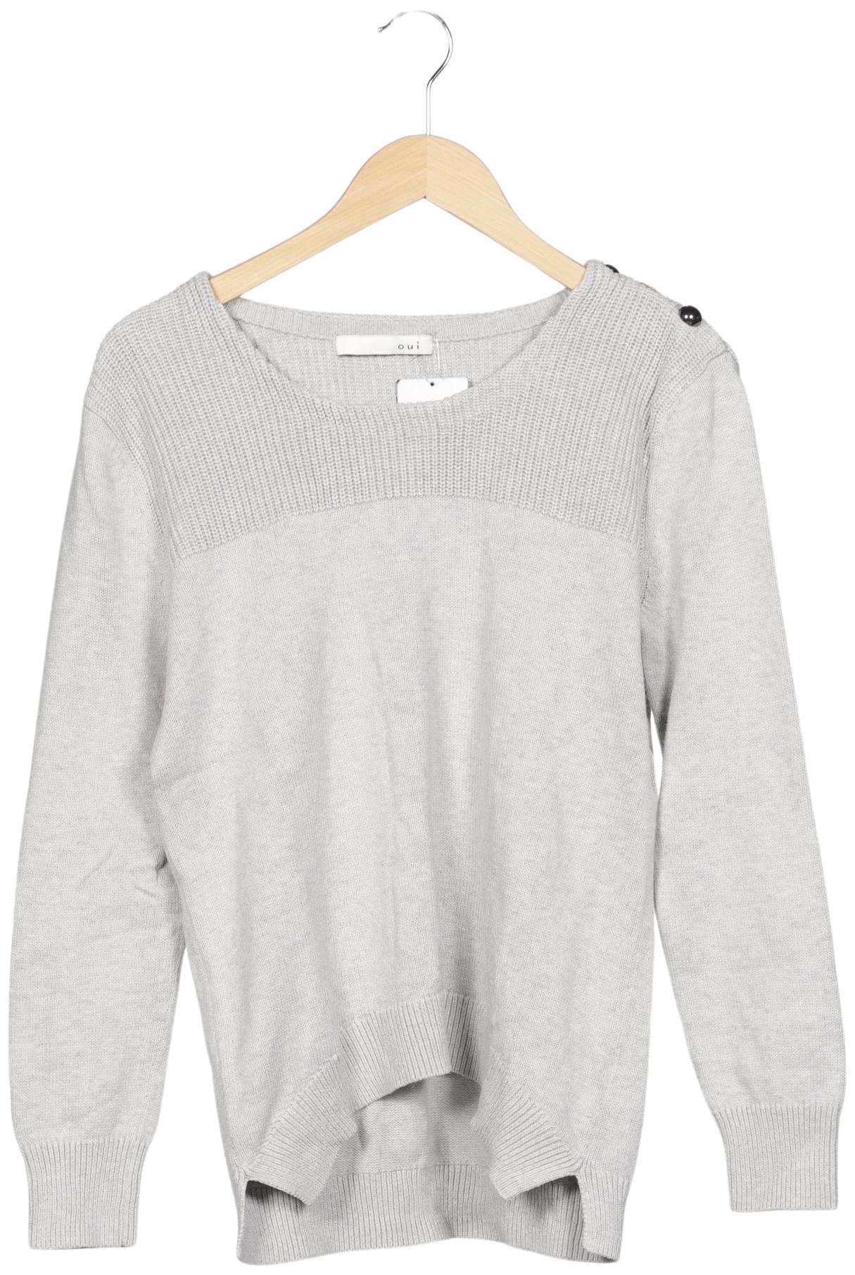 

Oui Damen Pullover, grau, Gr. 38