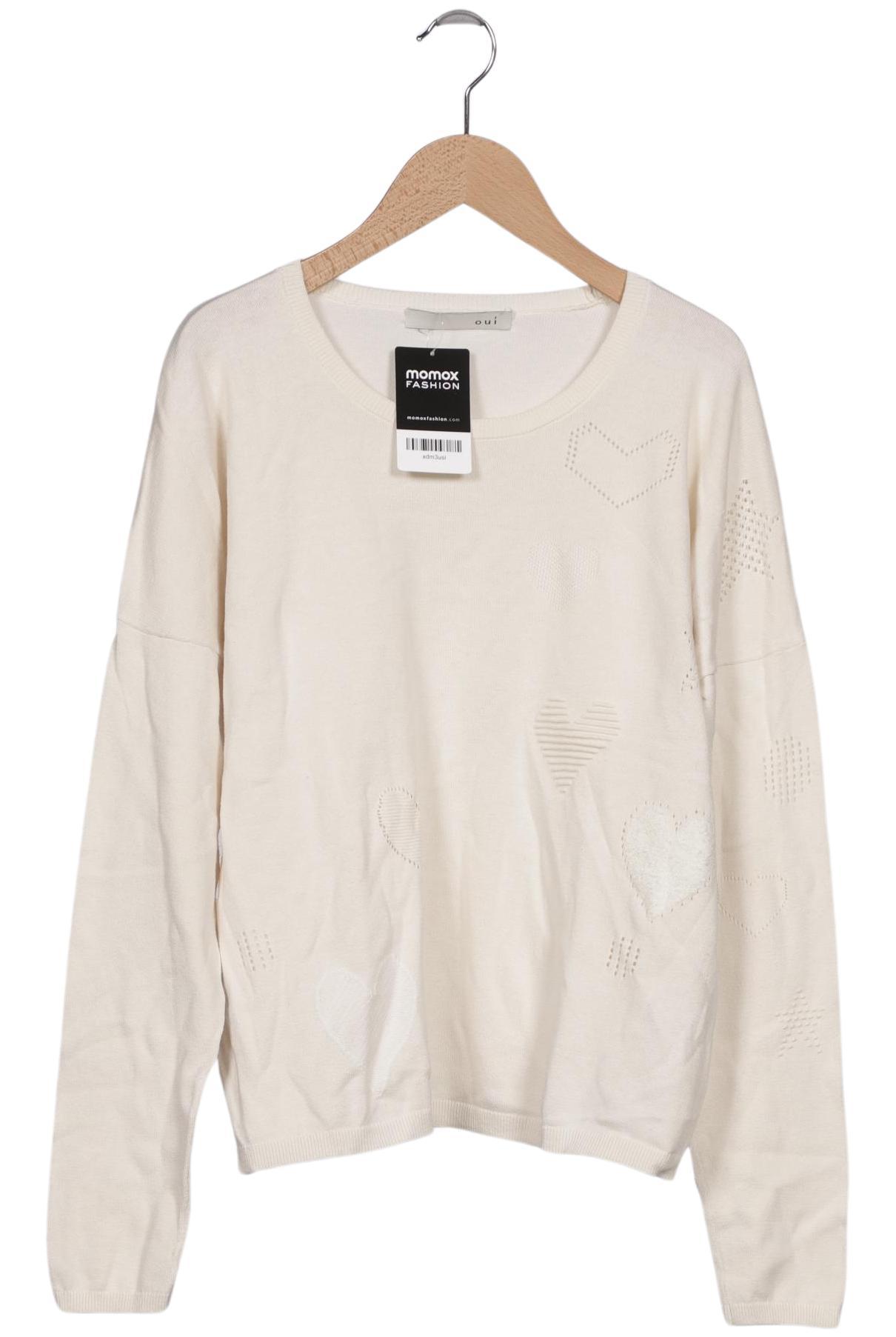 

Oui Damen Pullover, cremeweiß, Gr. 36
