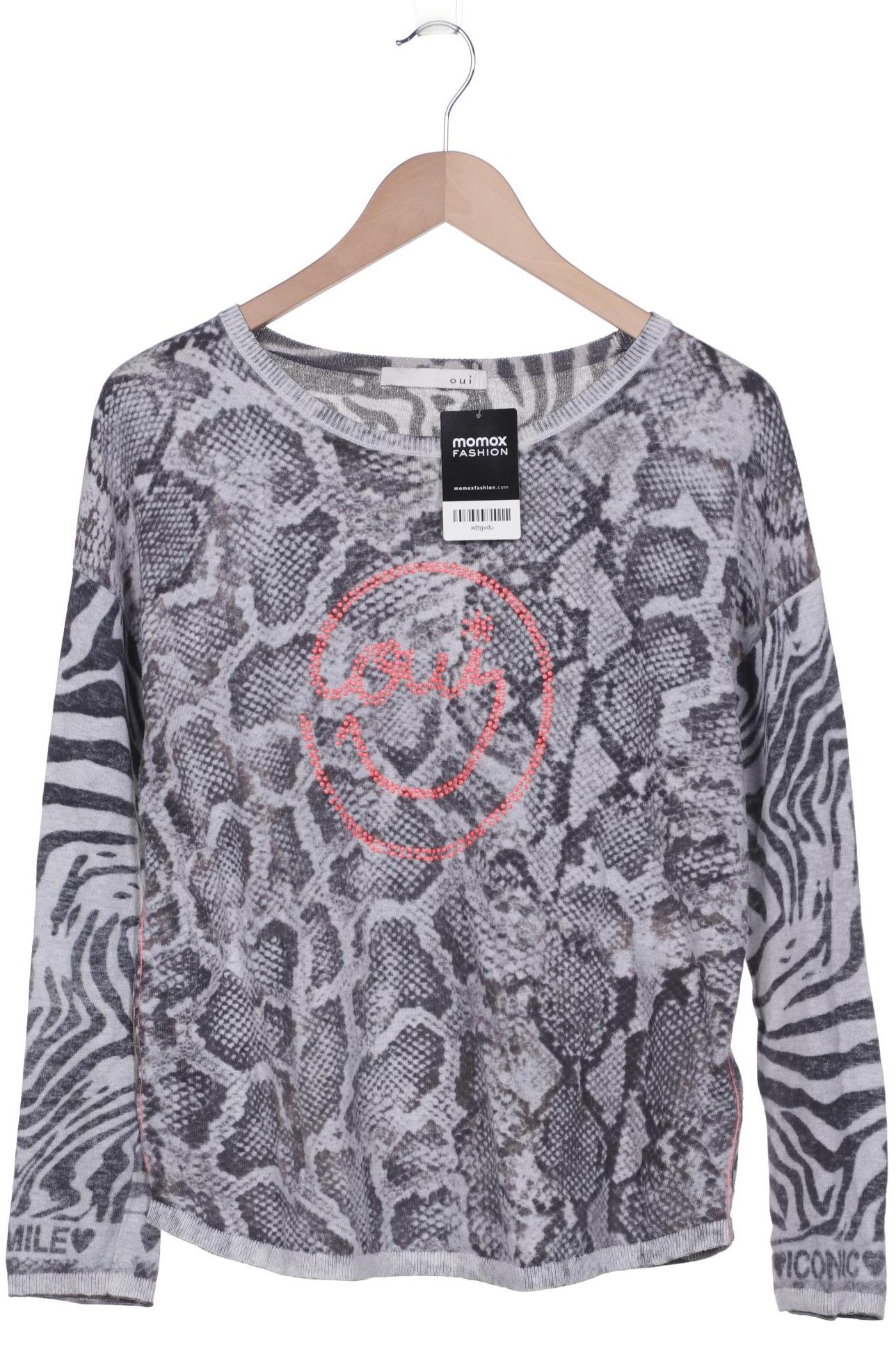 

Oui Damen Pullover, grau