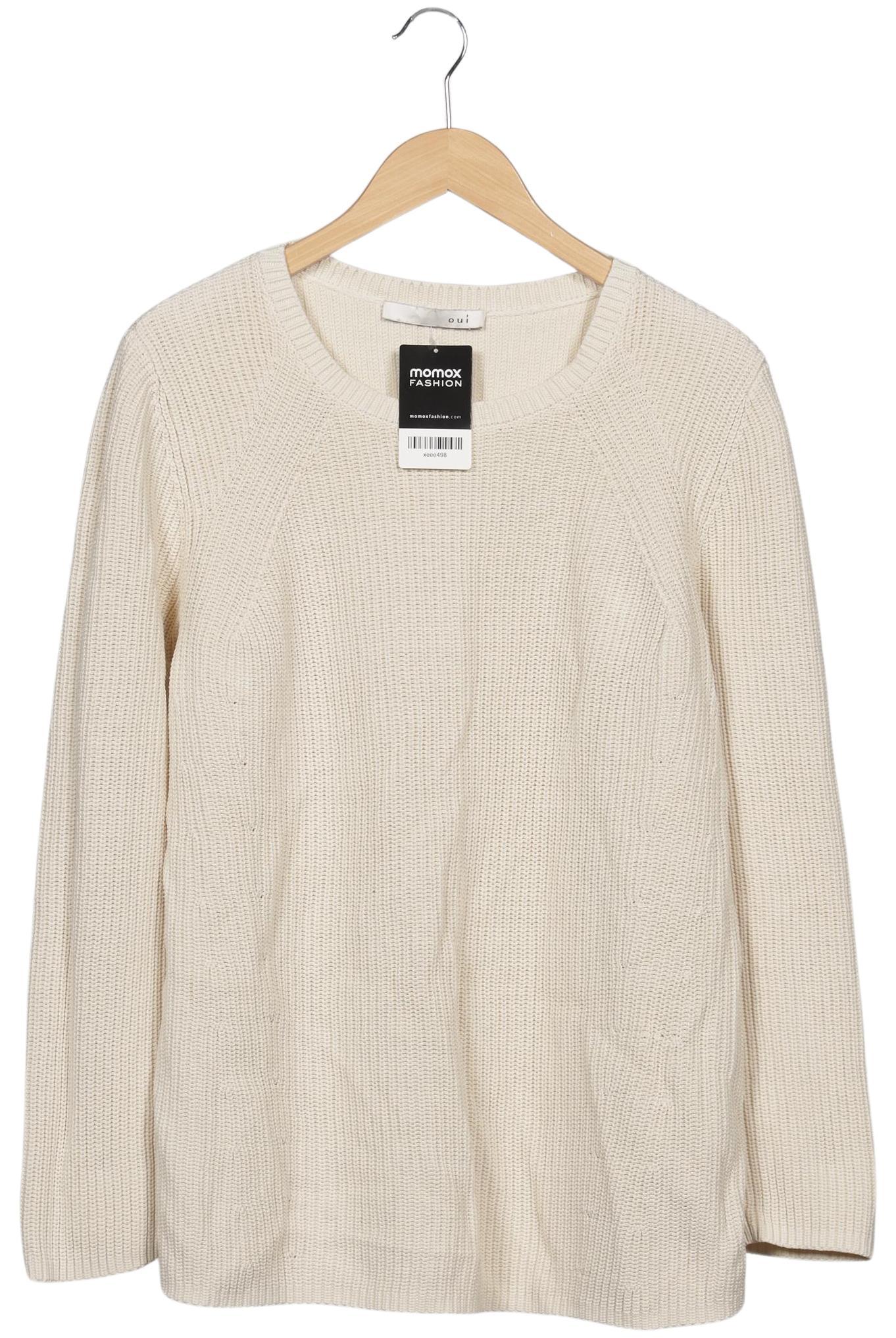 

Oui Damen Pullover, cremeweiß, Gr. 42