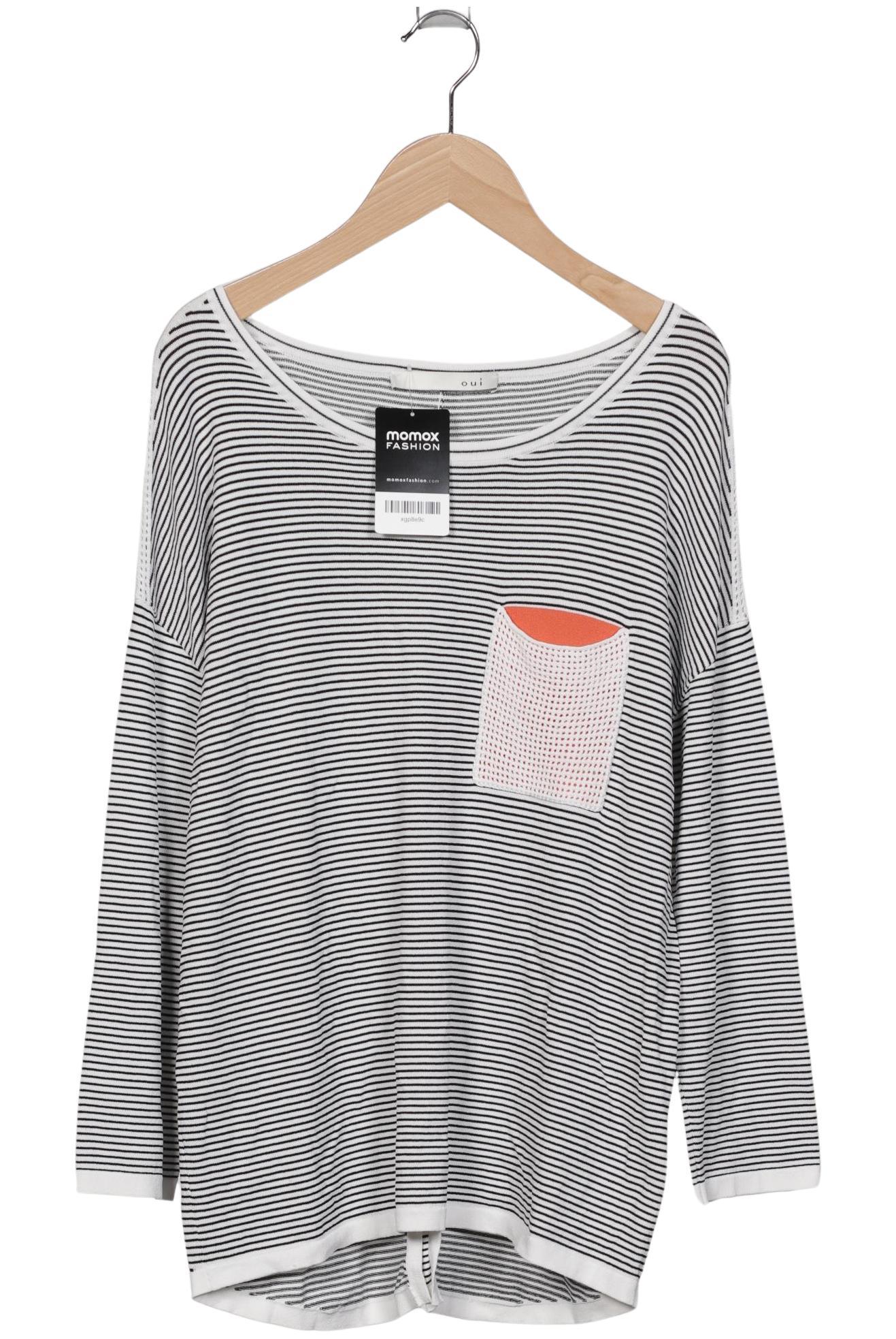 

Oui Damen Pullover, weiß, Gr. 36