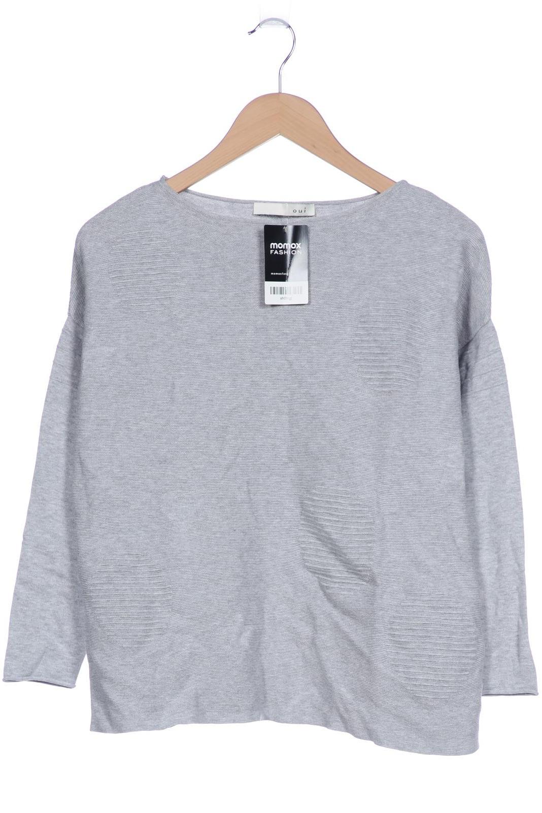 

Oui Damen Pullover, grau