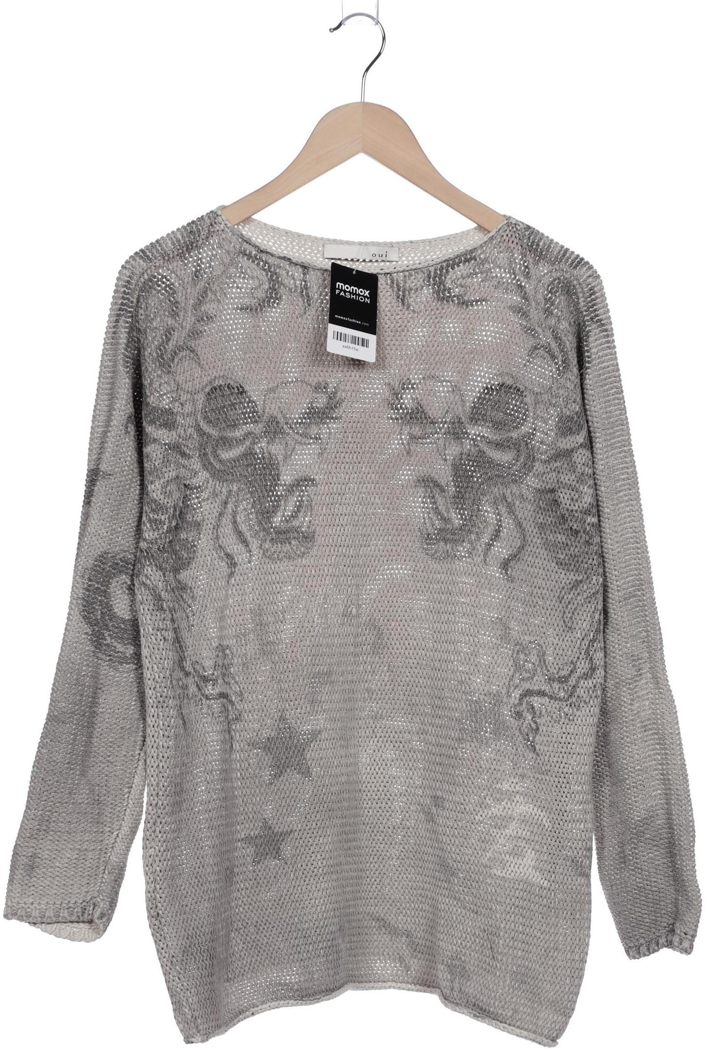 

Oui Damen Pullover, grau, Gr. 44