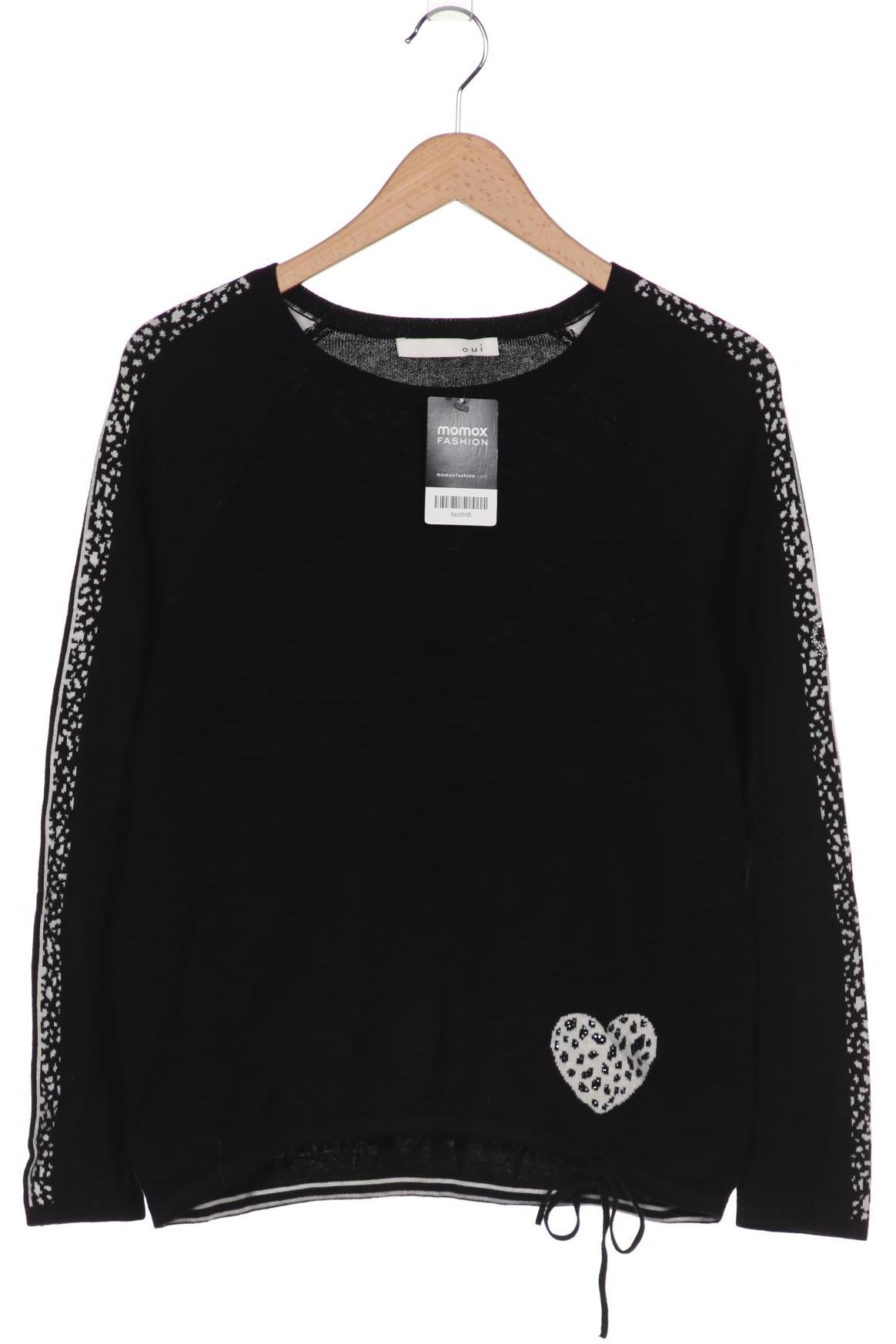 

Oui Damen Pullover, schwarz