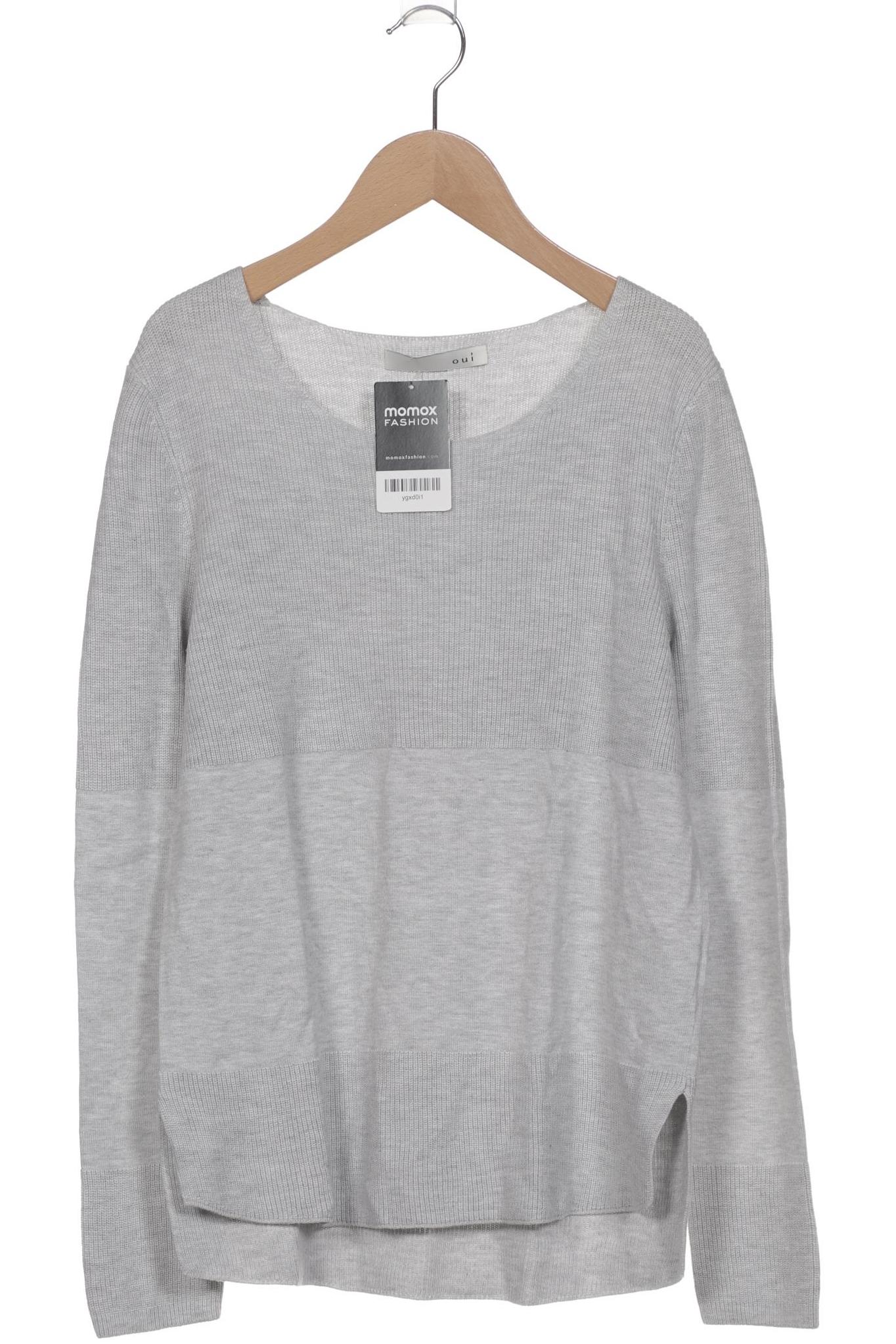 

Oui Damen Pullover, grau, Gr. 38