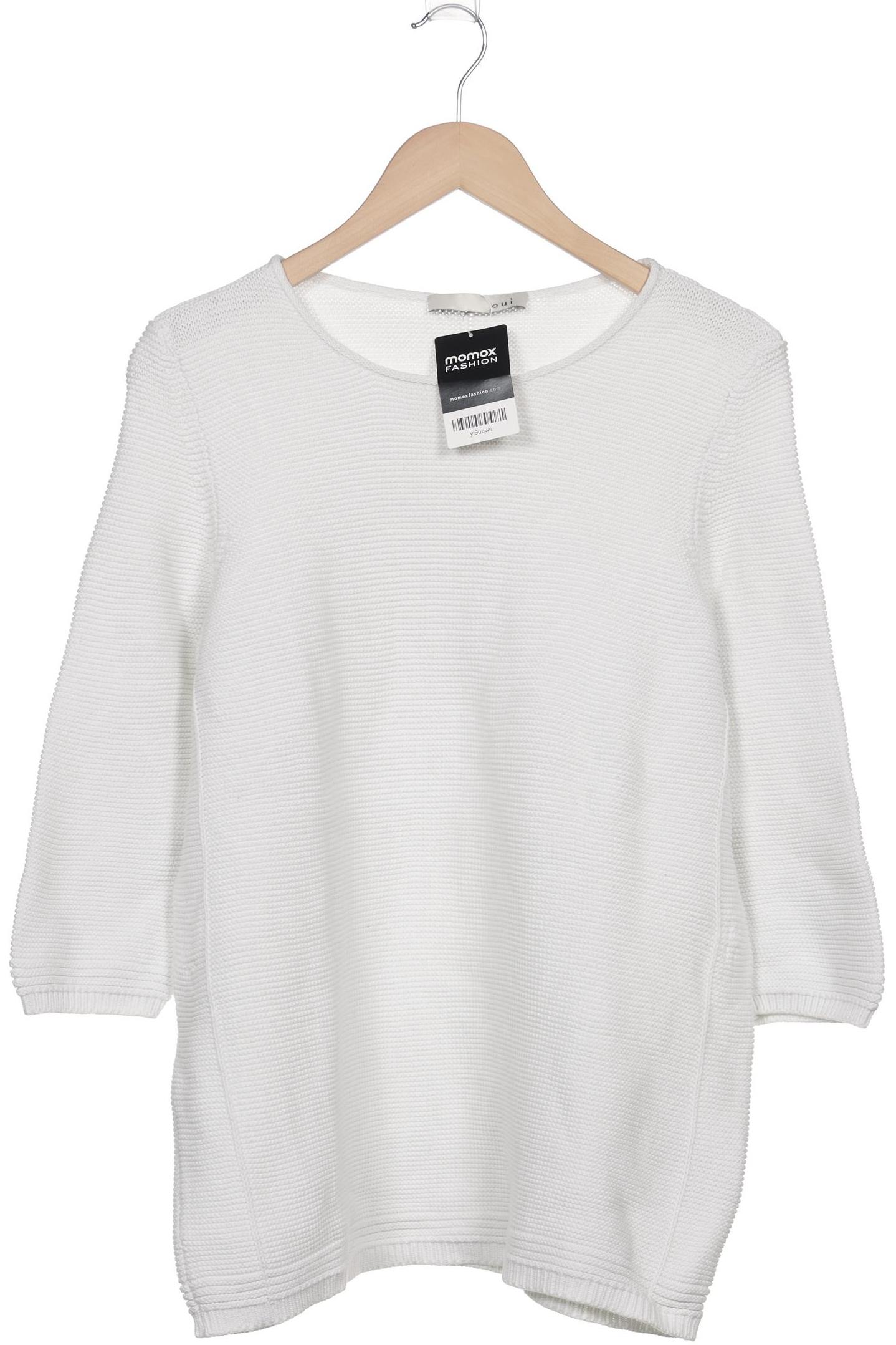 

Oui Damen Pullover, weiß, Gr. 44