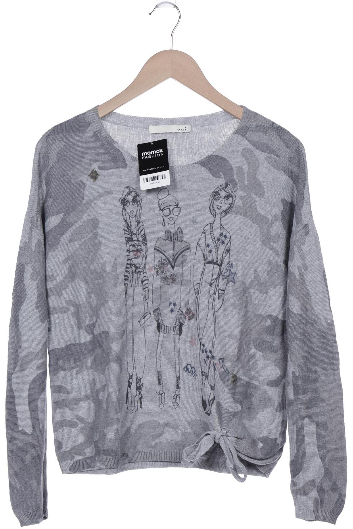 

Oui Damen Pullover, grau, Gr. 36