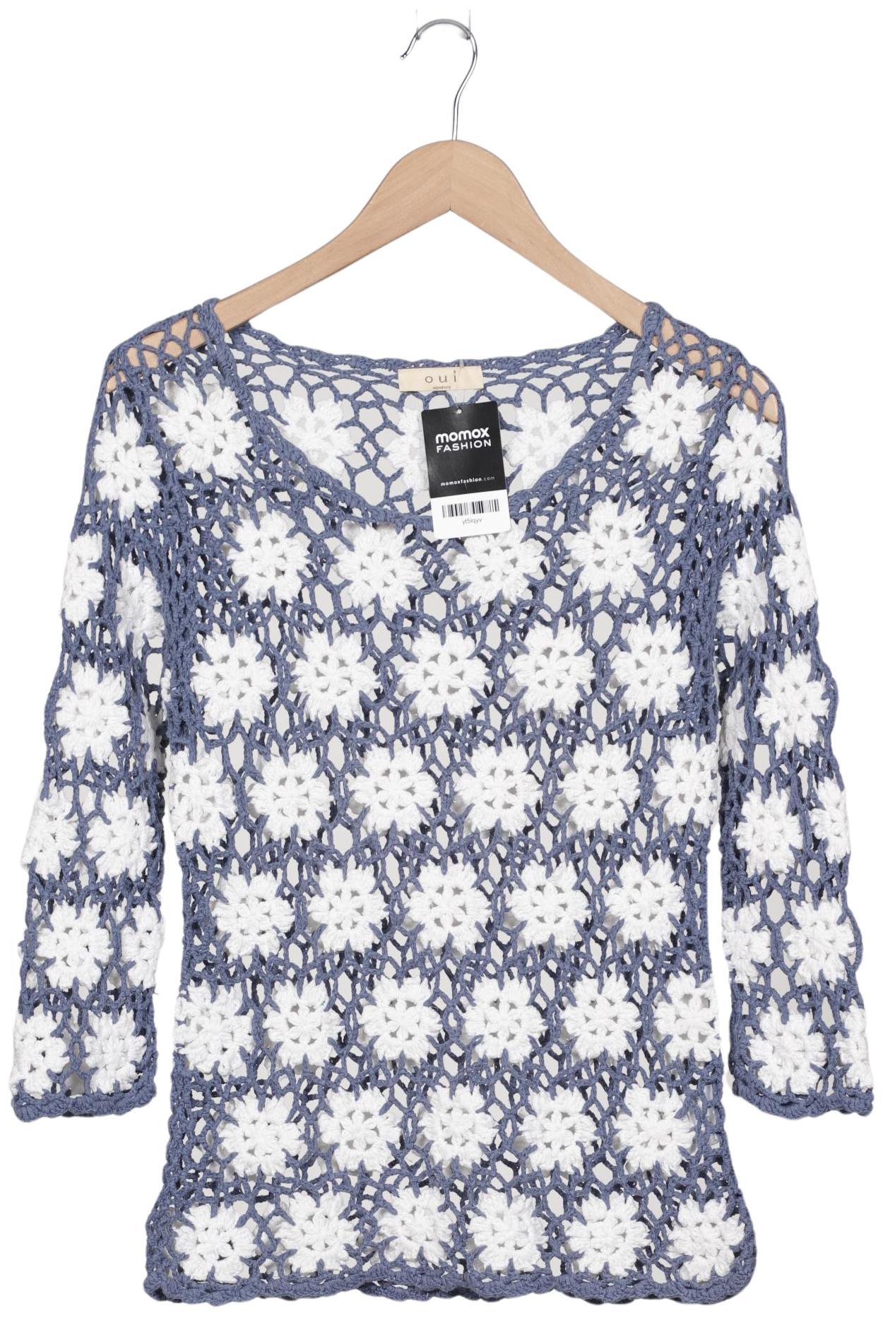 

Oui Damen Pullover, blau, Gr. 38