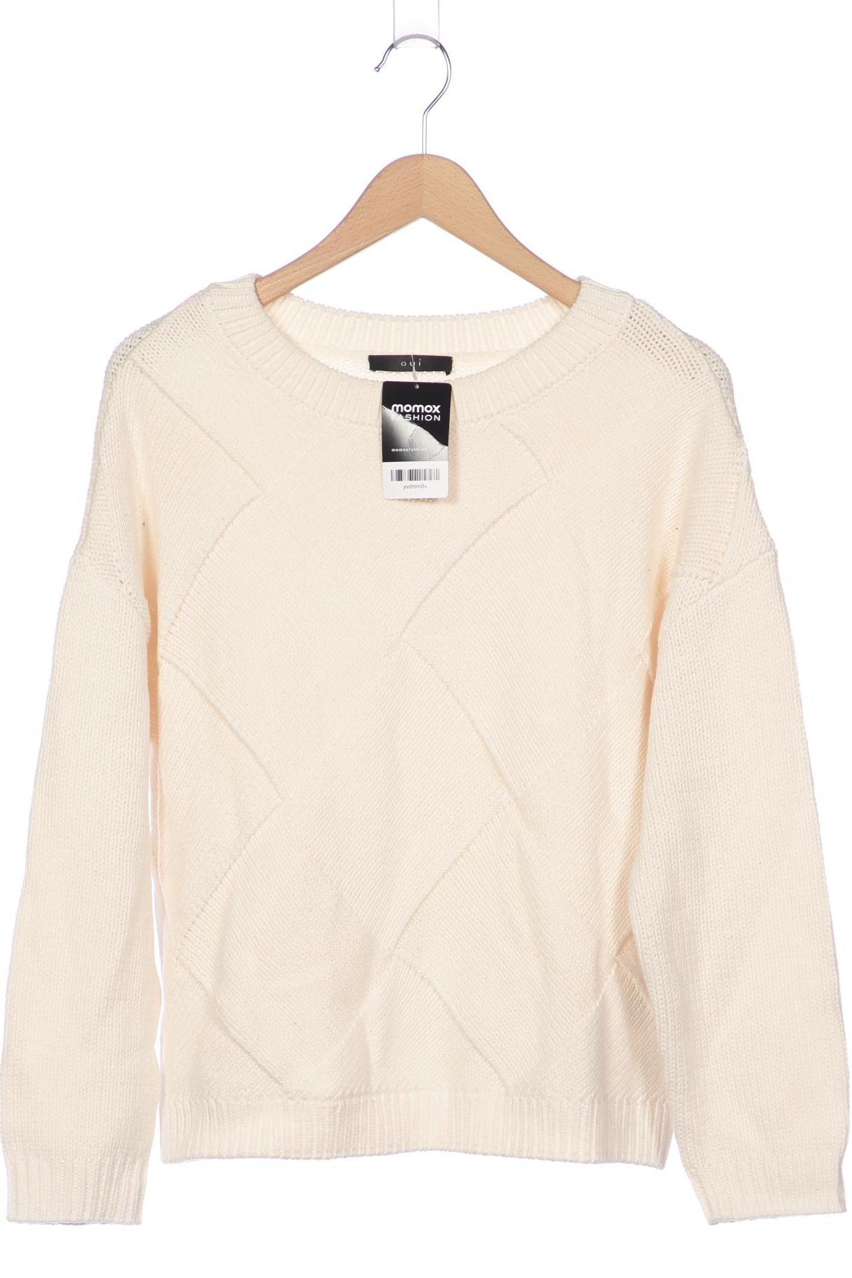 

Oui Damen Pullover, weiß, Gr. 42