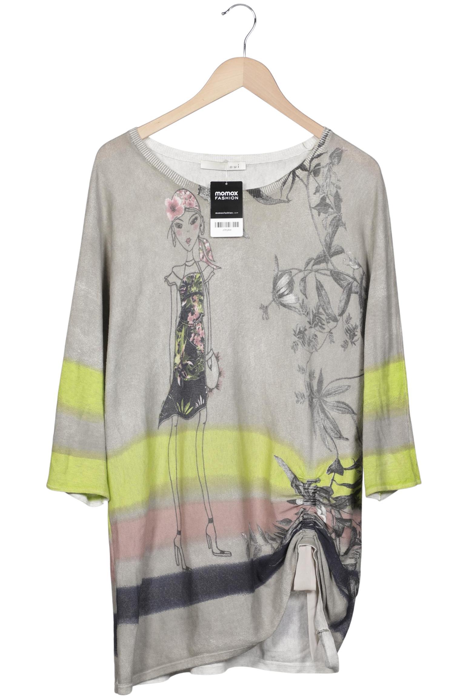 

Oui Damen Pullover, grau, Gr. 46