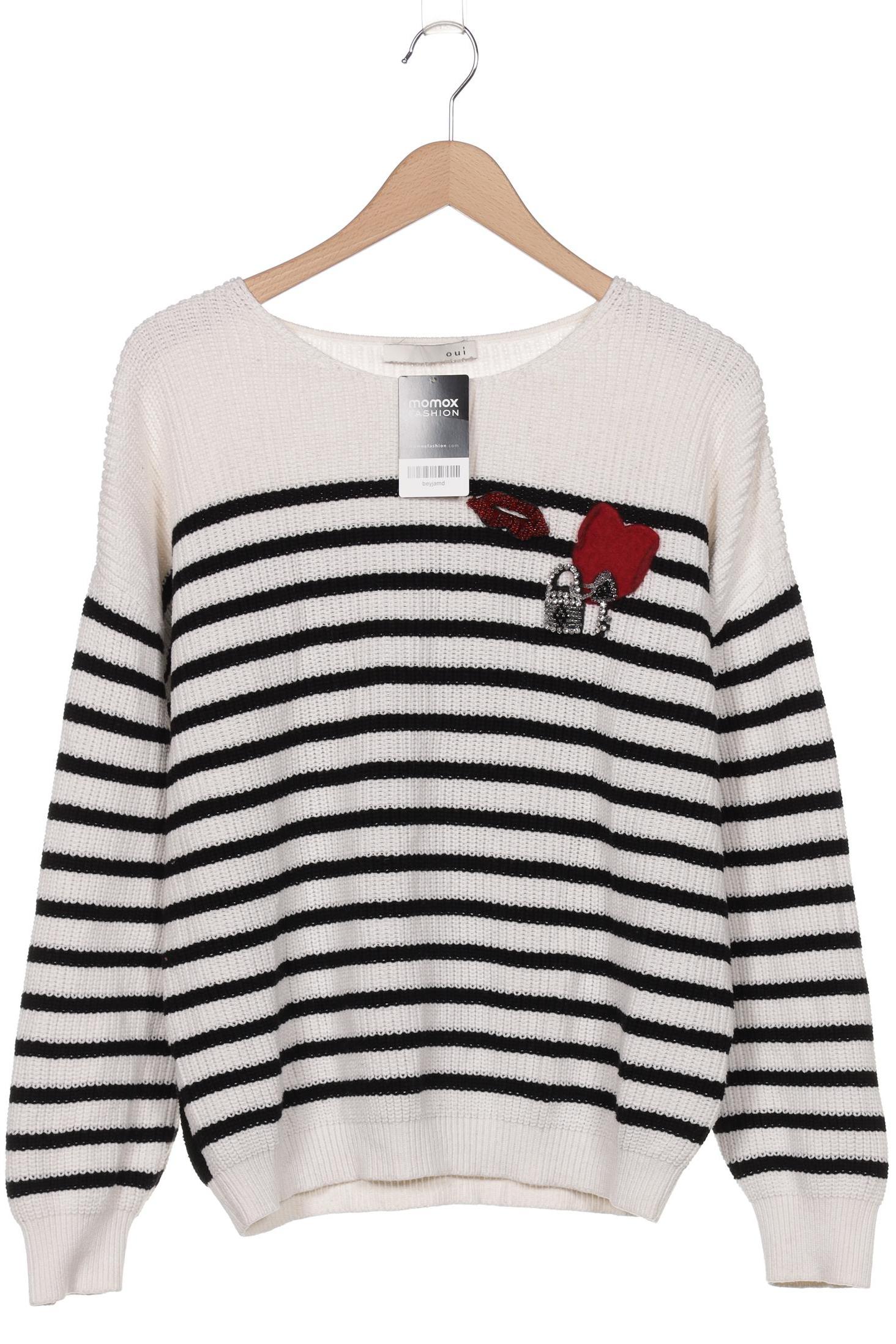 

Oui Damen Pullover, weiß, Gr. 42
