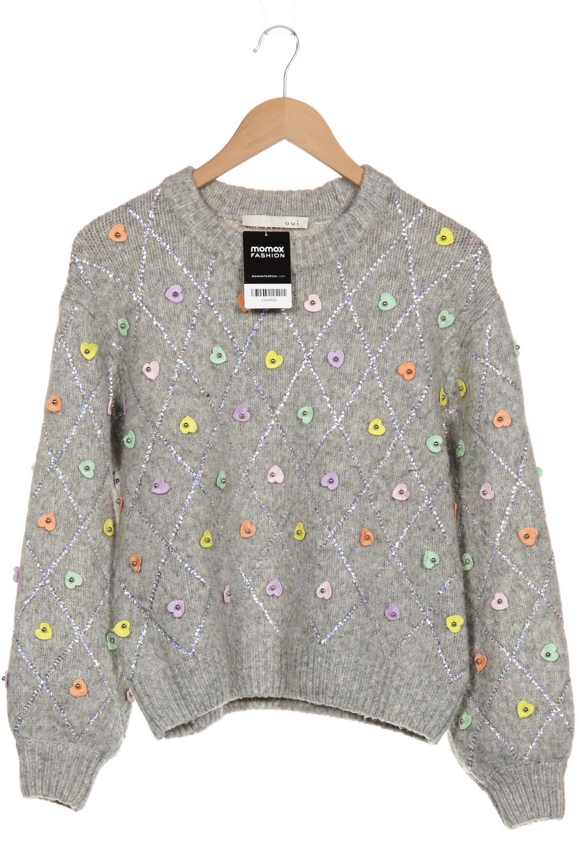 

Oui Damen Pullover, grau, Gr. 34
