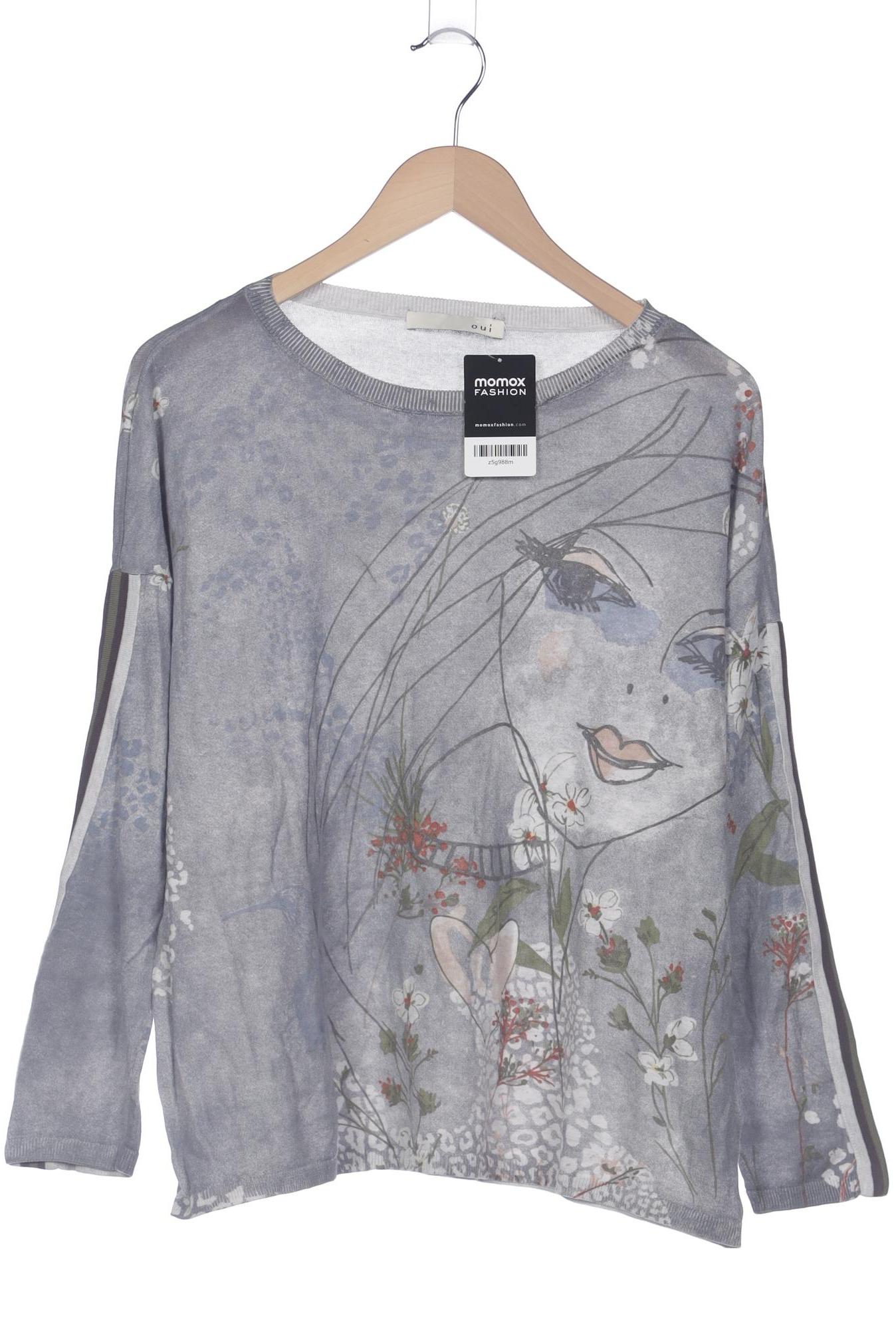 Thumbnail - Oui Damen Pullover, grau, Gr. 42