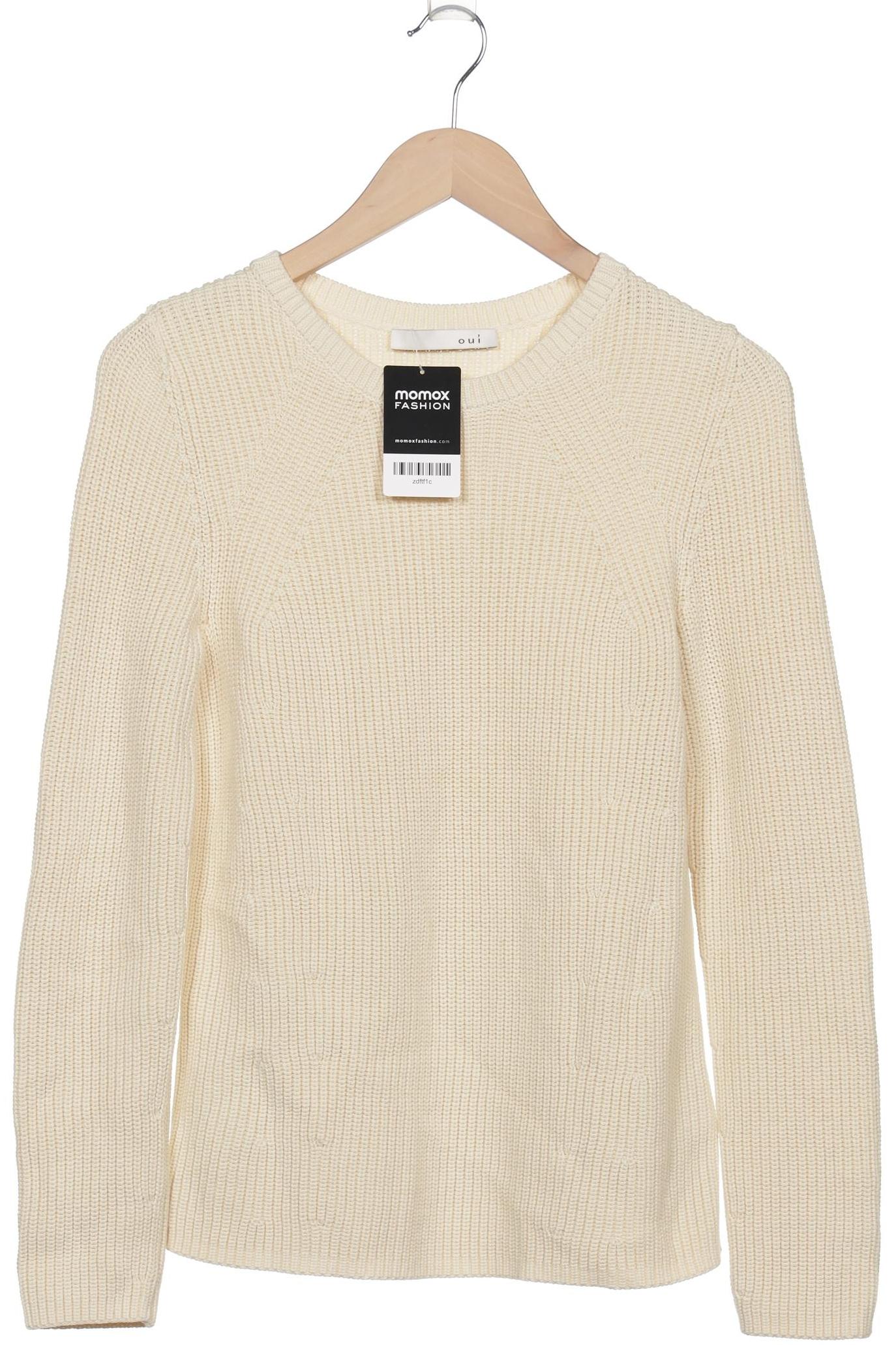

Oui Damen Pullover, cremeweiß, Gr. 34