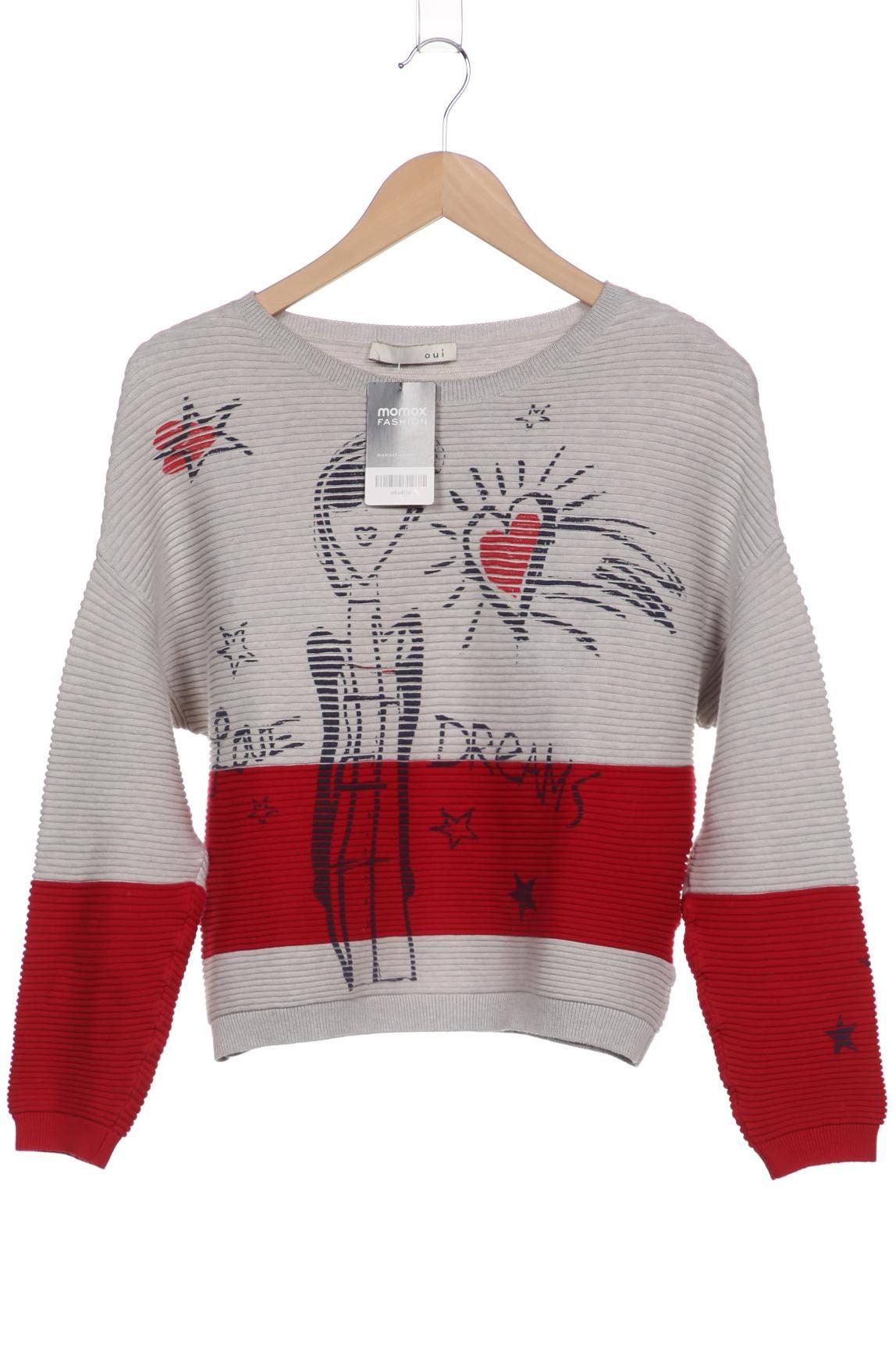 

Oui Damen Pullover, grau