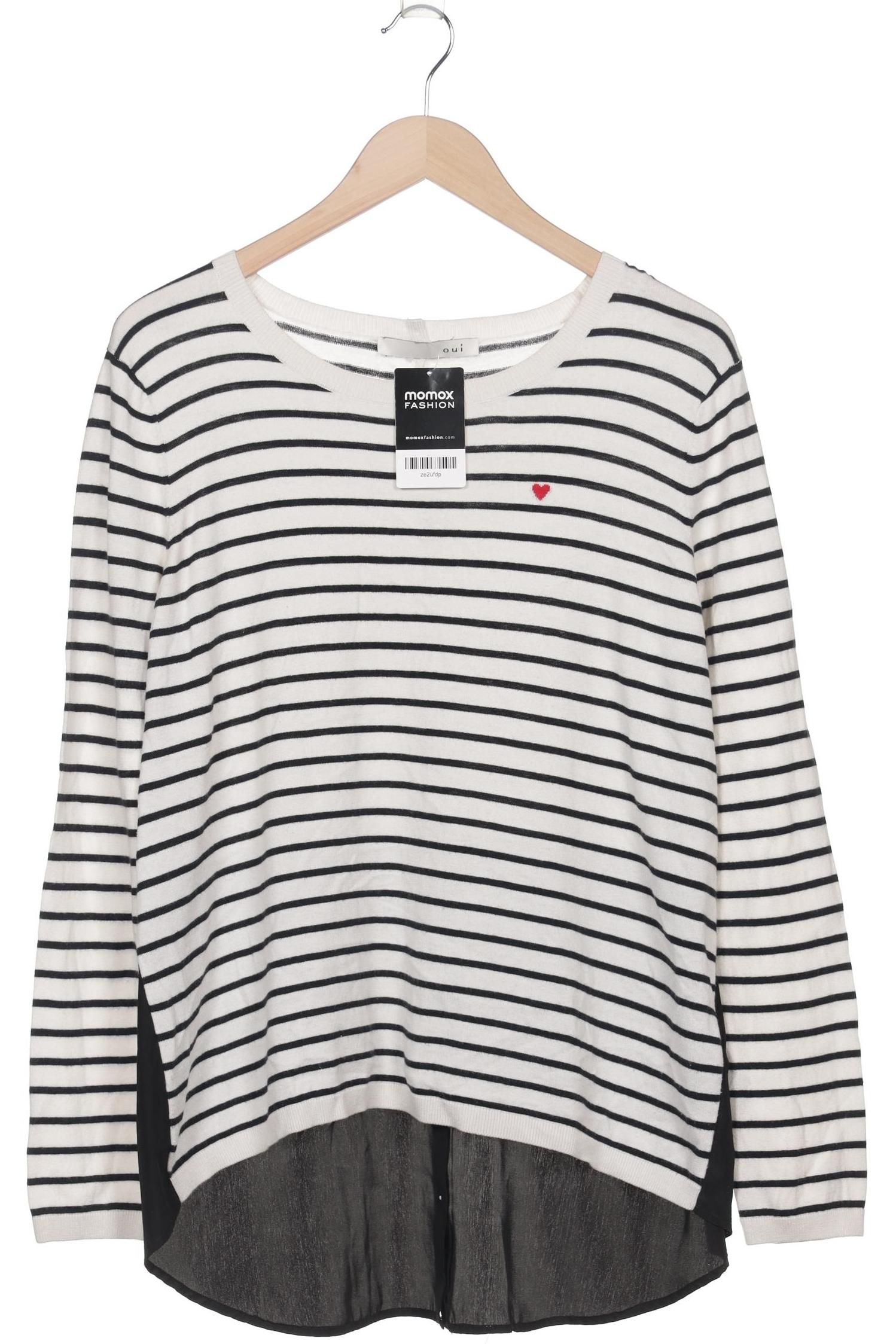 

Oui Damen Pullover, weiß, Gr. 44