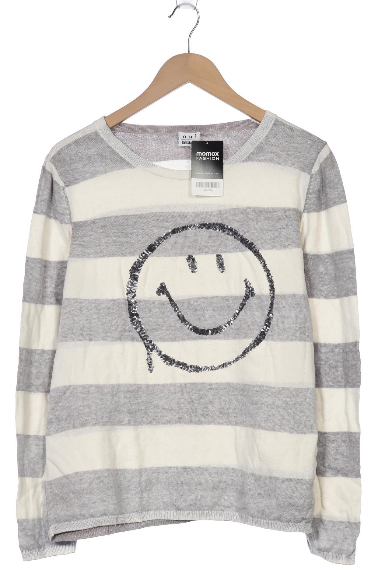 

Oui Damen Pullover, grau, Gr. 40