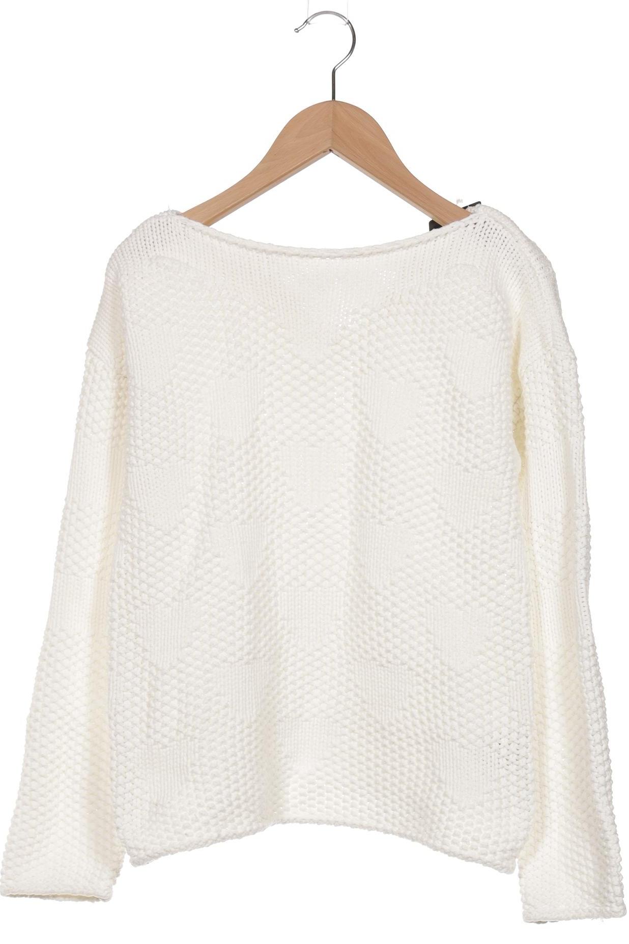 

Oui Damen Pullover, weiß, Gr. 36