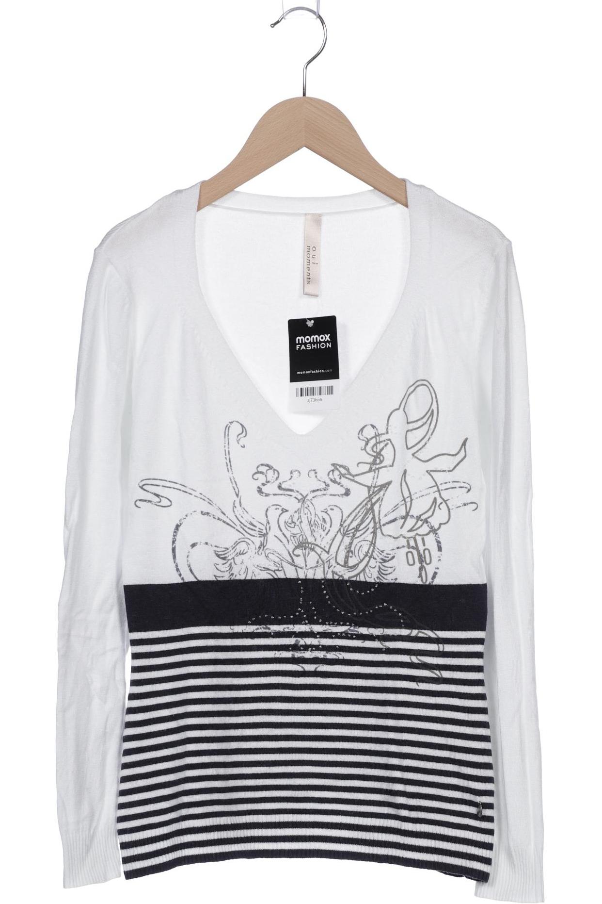 

Oui Damen Pullover, weiß, Gr. 38