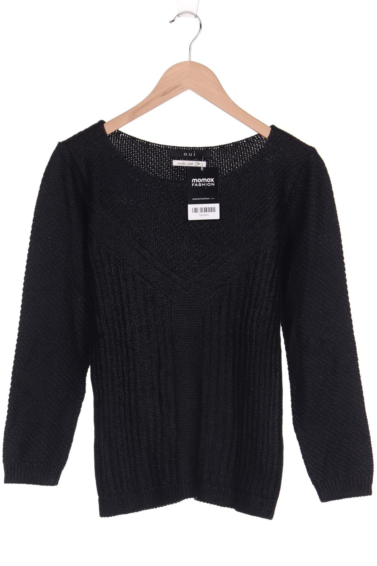 

Oui Damen Pullover, schwarz