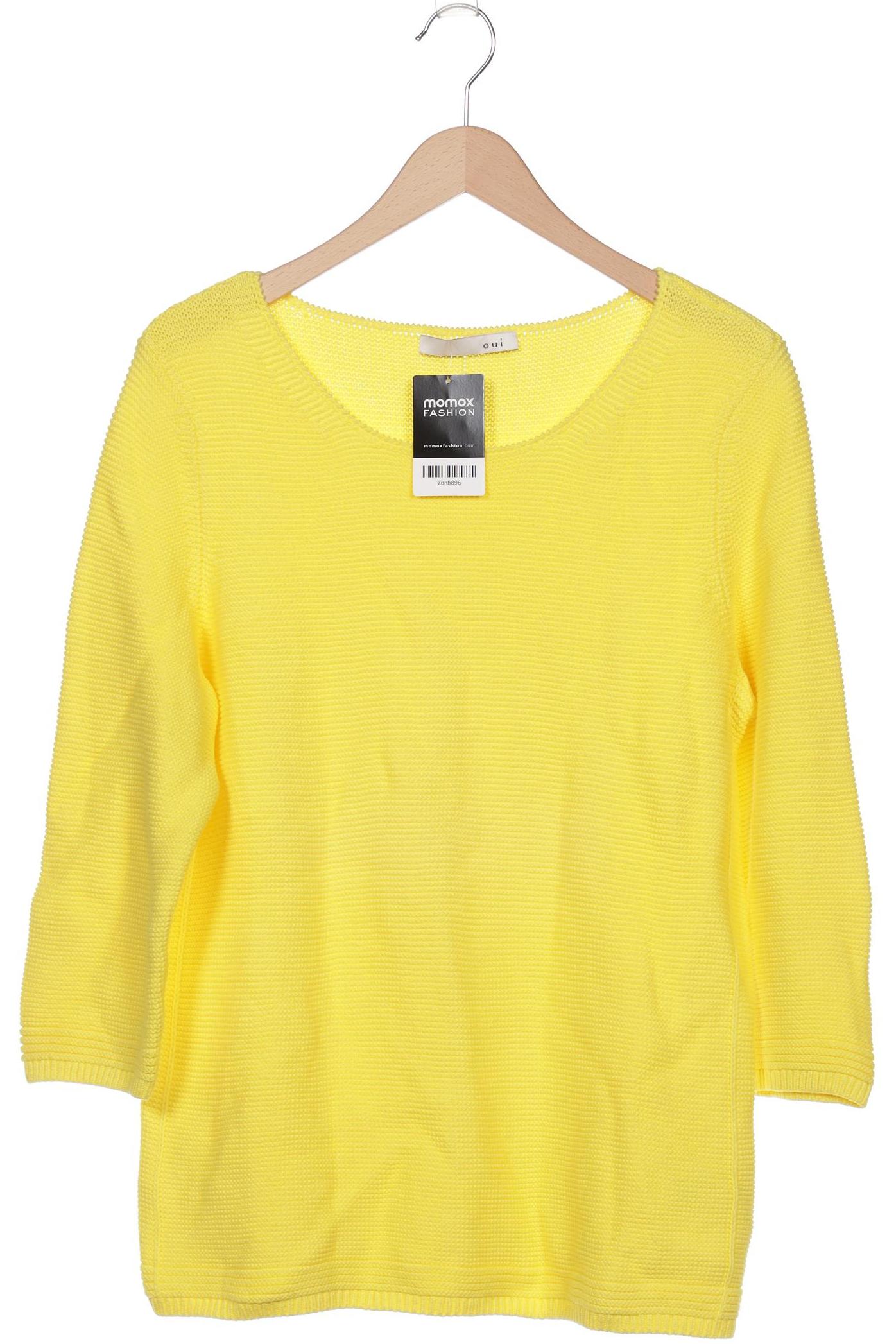 

Oui Damen Pullover, gelb, Gr. 44