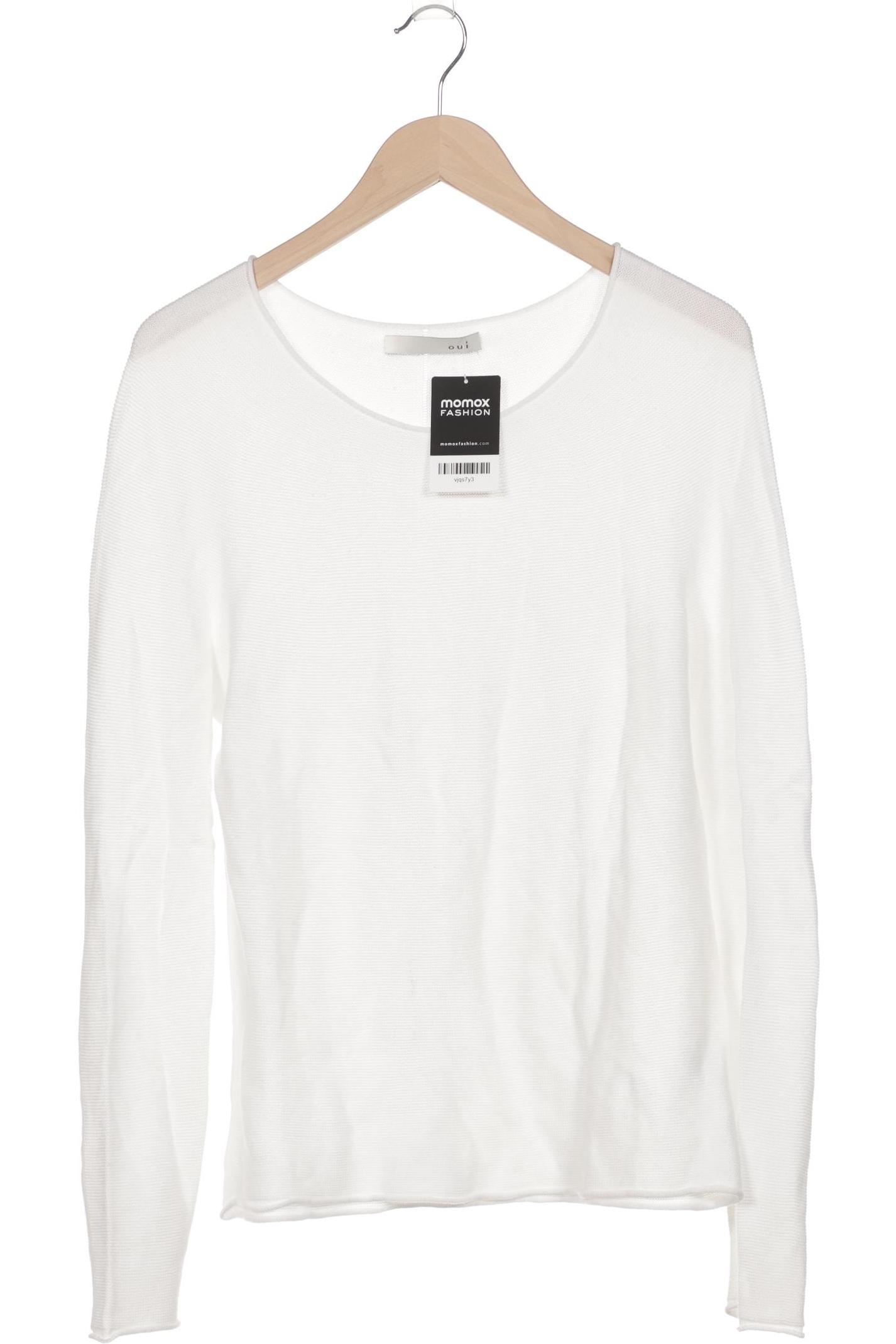

Oui Damen Pullover, weiß, Gr. 36