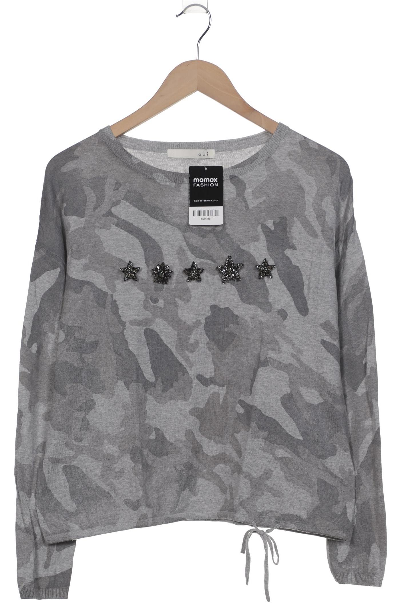 

Oui Damen Pullover, grau, Gr. 36