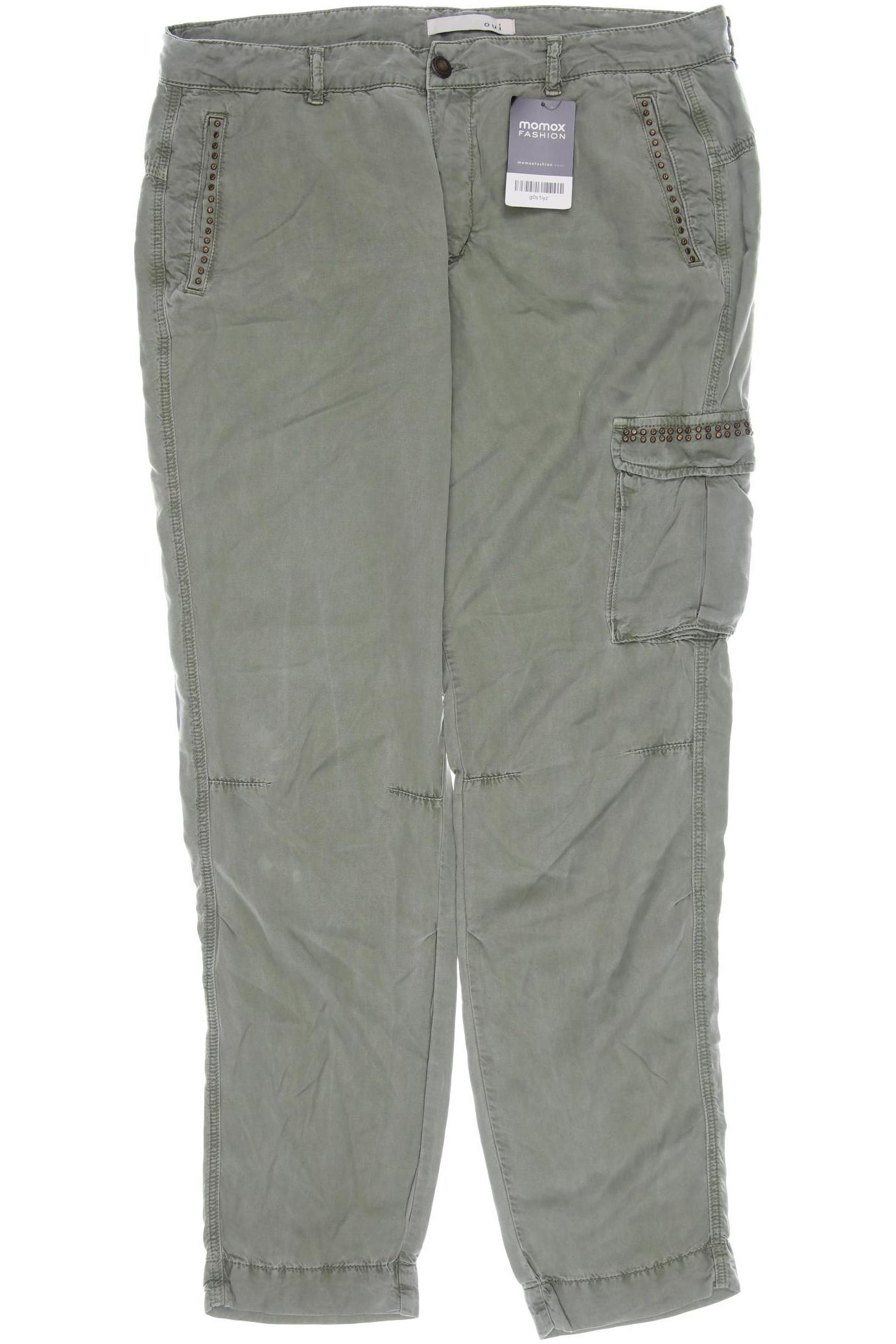 

Oui Damen Stoffhose, grün, Gr. 42