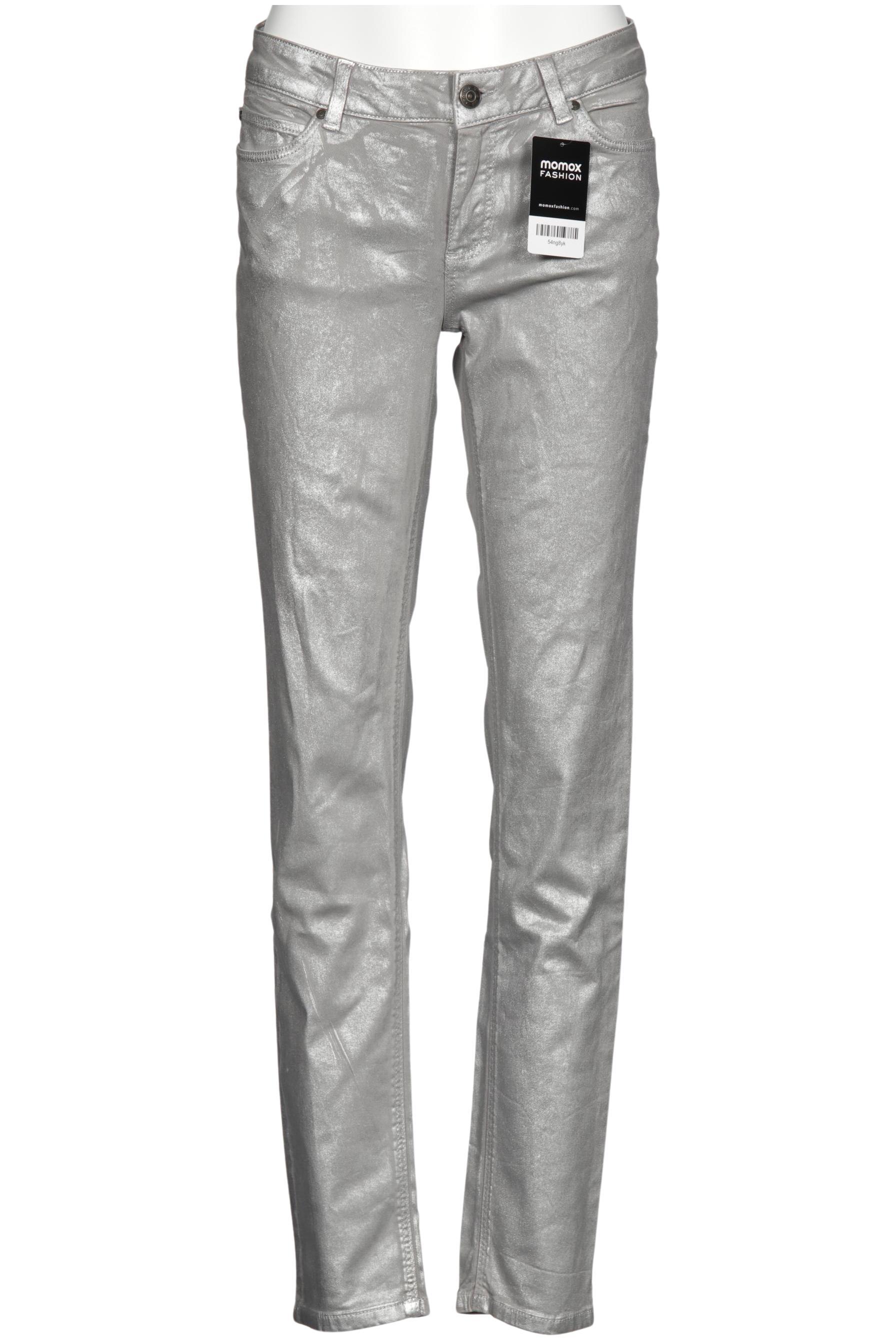 Thumbnail - Oui Damen Stoffhose, silber, Gr. 38