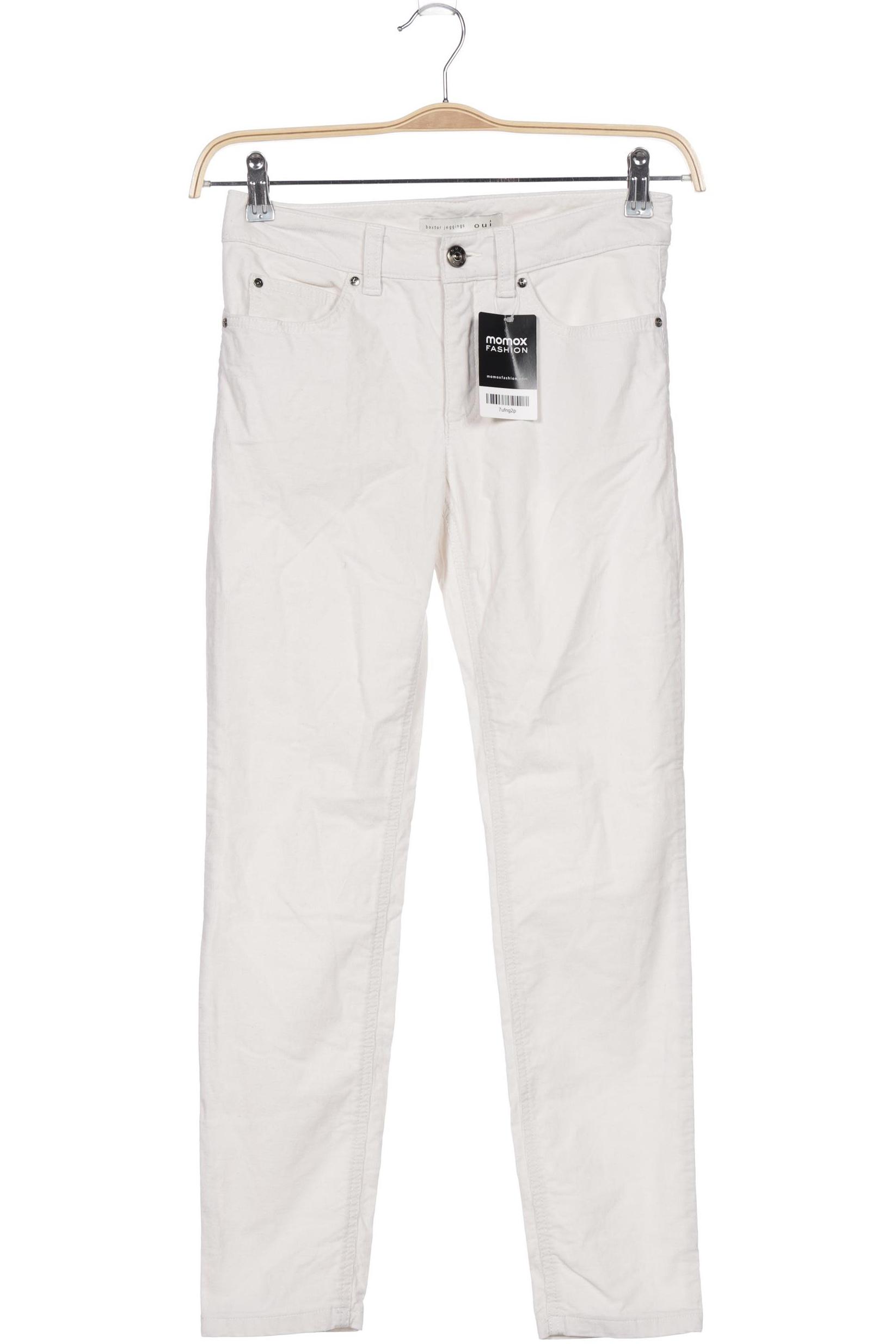 

Oui Damen Stoffhose, cremeweiß