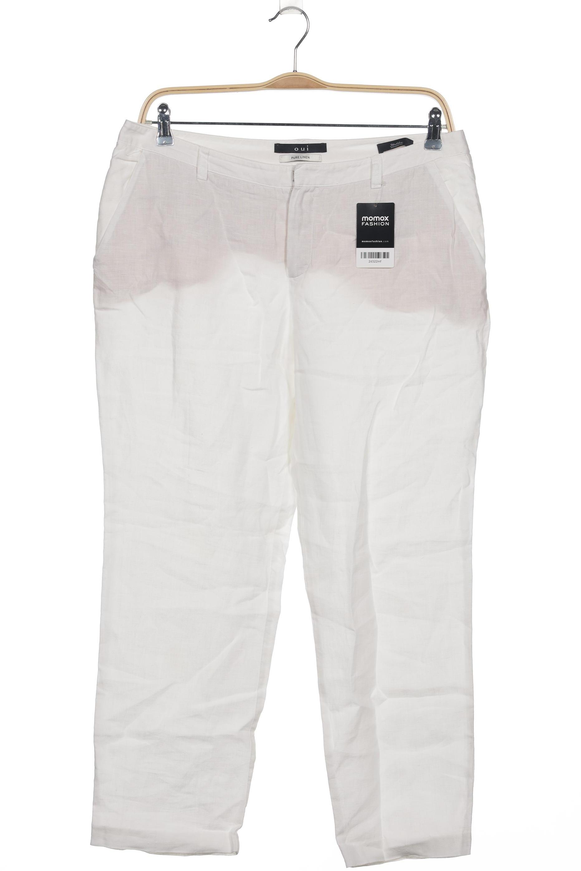

Oui Damen Stoffhose, weiß, Gr. 42