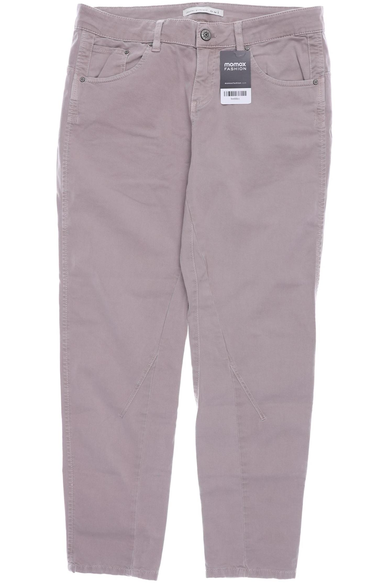 

Oui Damen Stoffhose, beige, Gr. 40