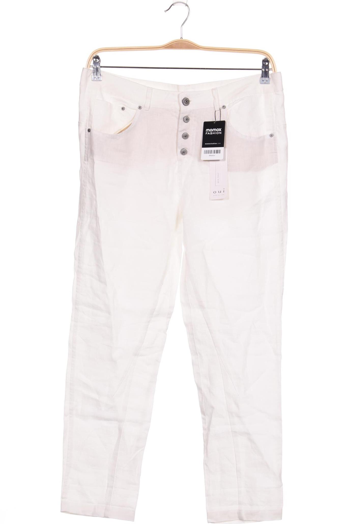 

Oui Damen Stoffhose, weiß, Gr. 40