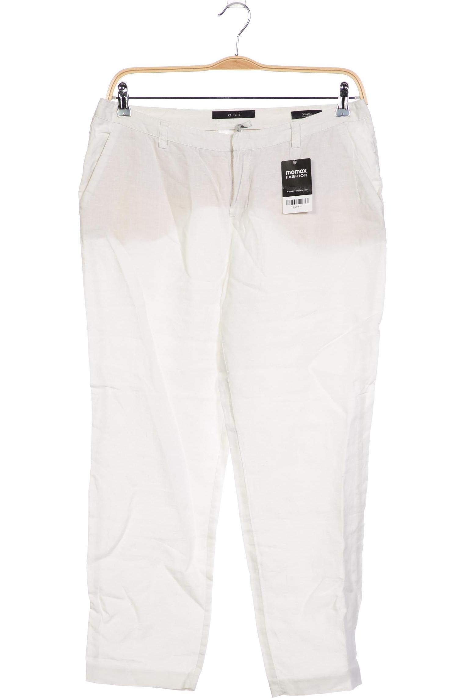 

Oui Damen Stoffhose, weiß, Gr. 40
