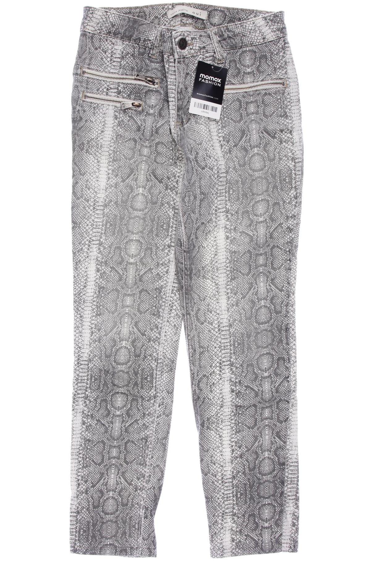 

Oui Damen Stoffhose, grau, Gr. 34