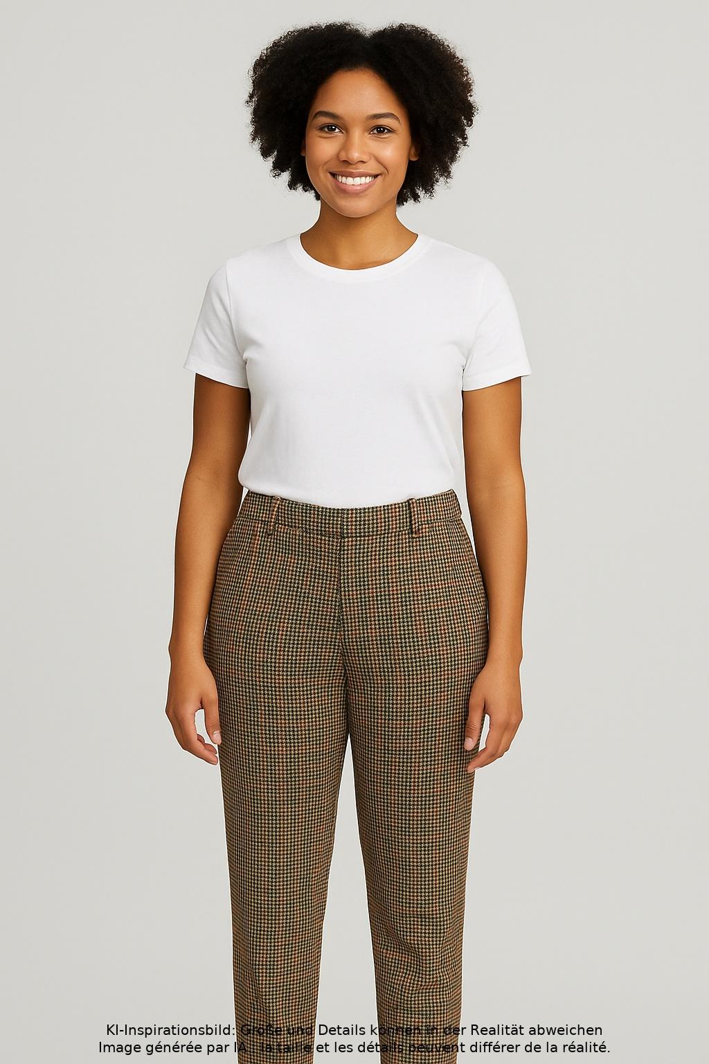 

Oui Damen Stoffhose, braun, Gr. 42