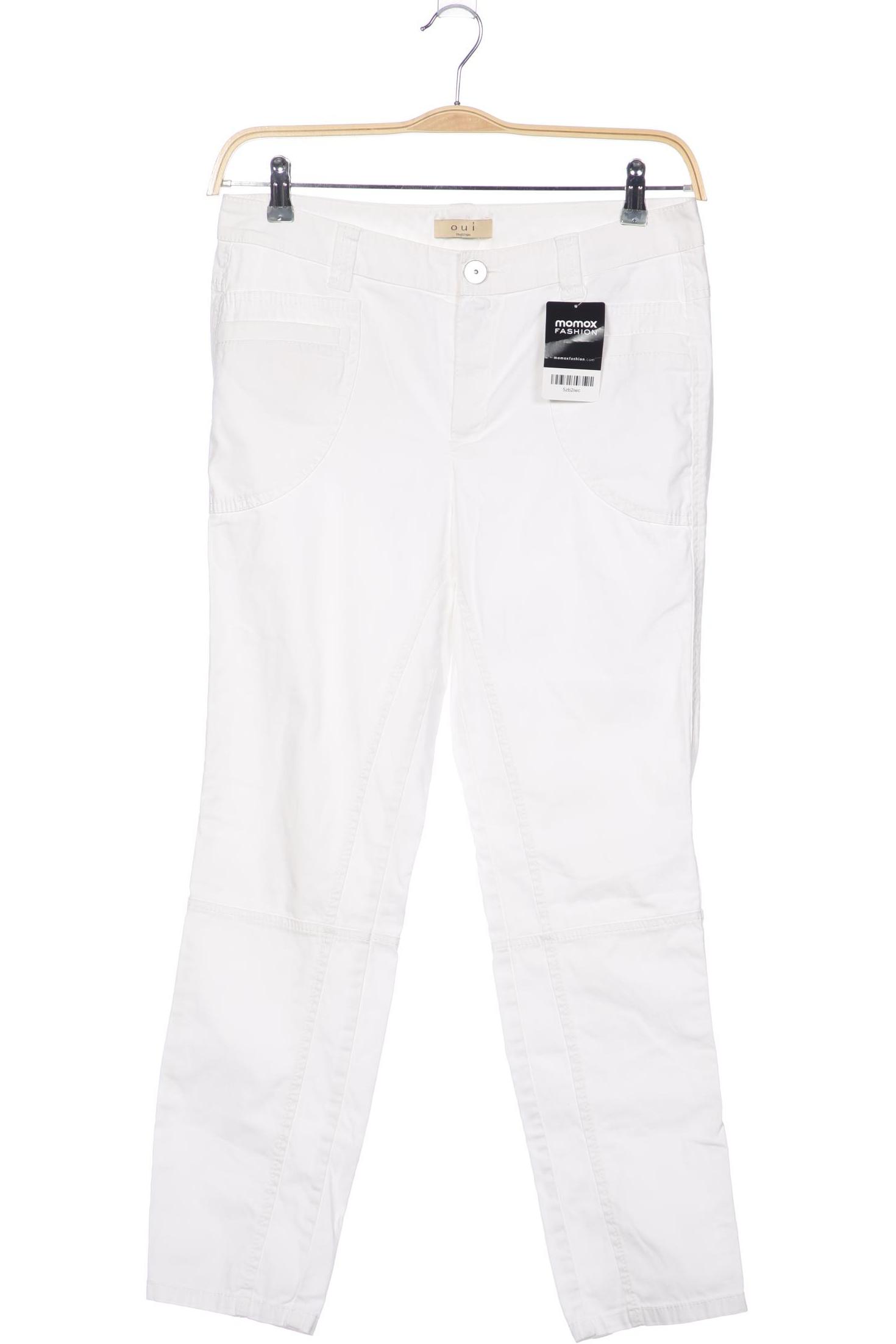 

Oui Damen Stoffhose, weiß, Gr. 40