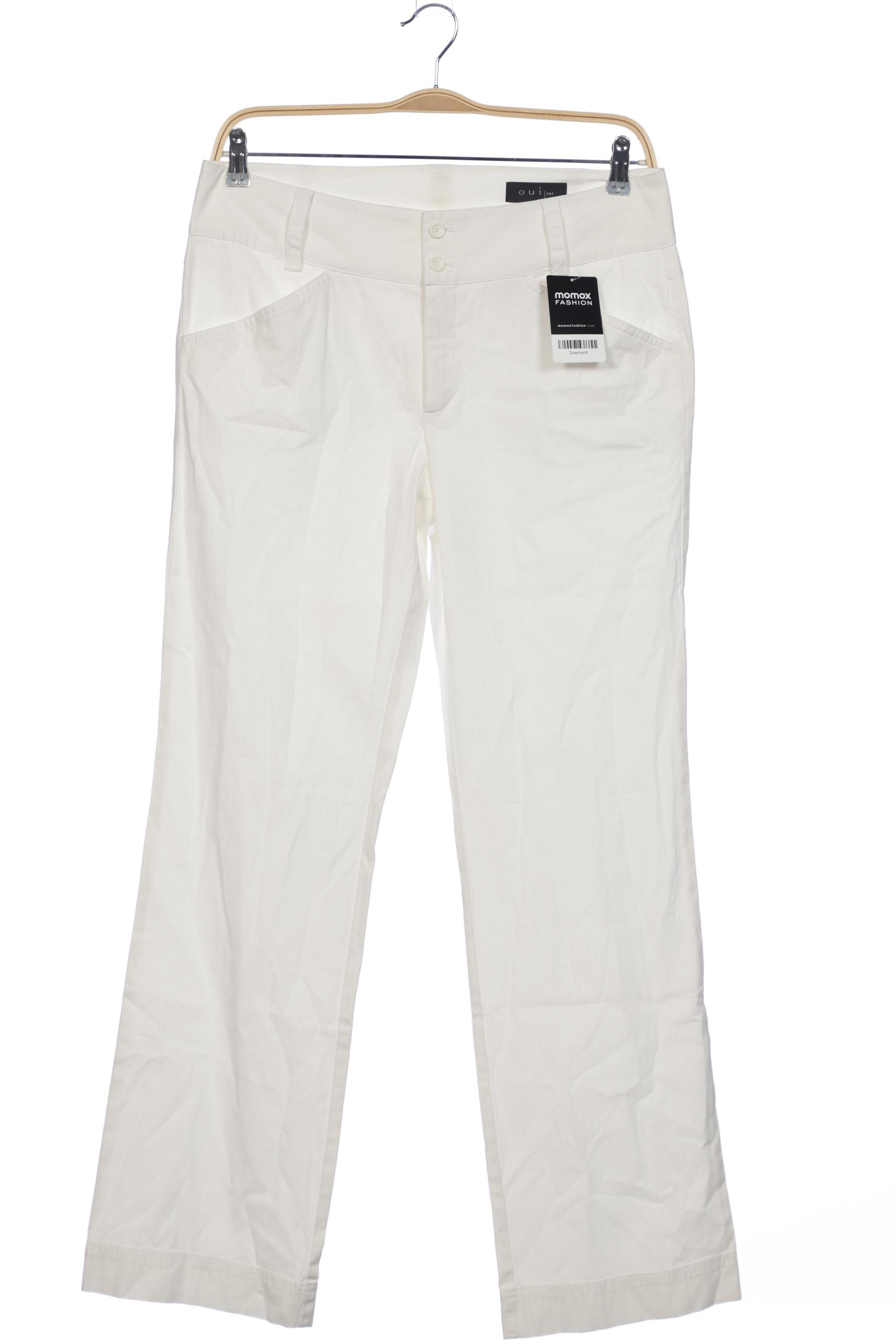 

Oui Damen Stoffhose, weiß, Gr. 42
