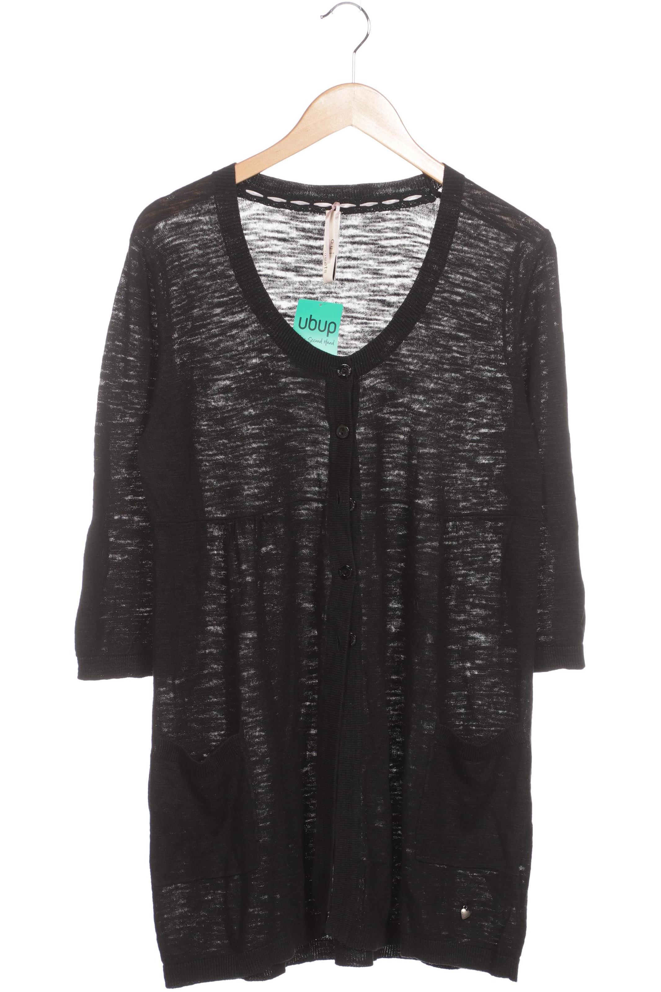 

Oui Damen Strickjacke, schwarz, Gr. 42