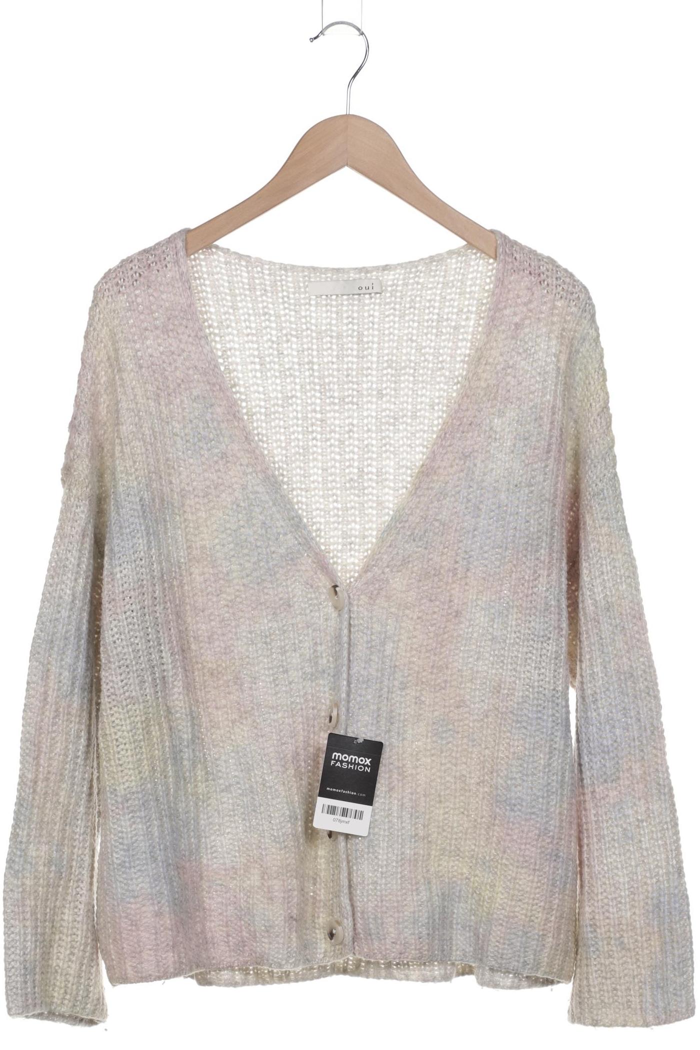

Oui Damen Strickjacke, beige, Gr. 42