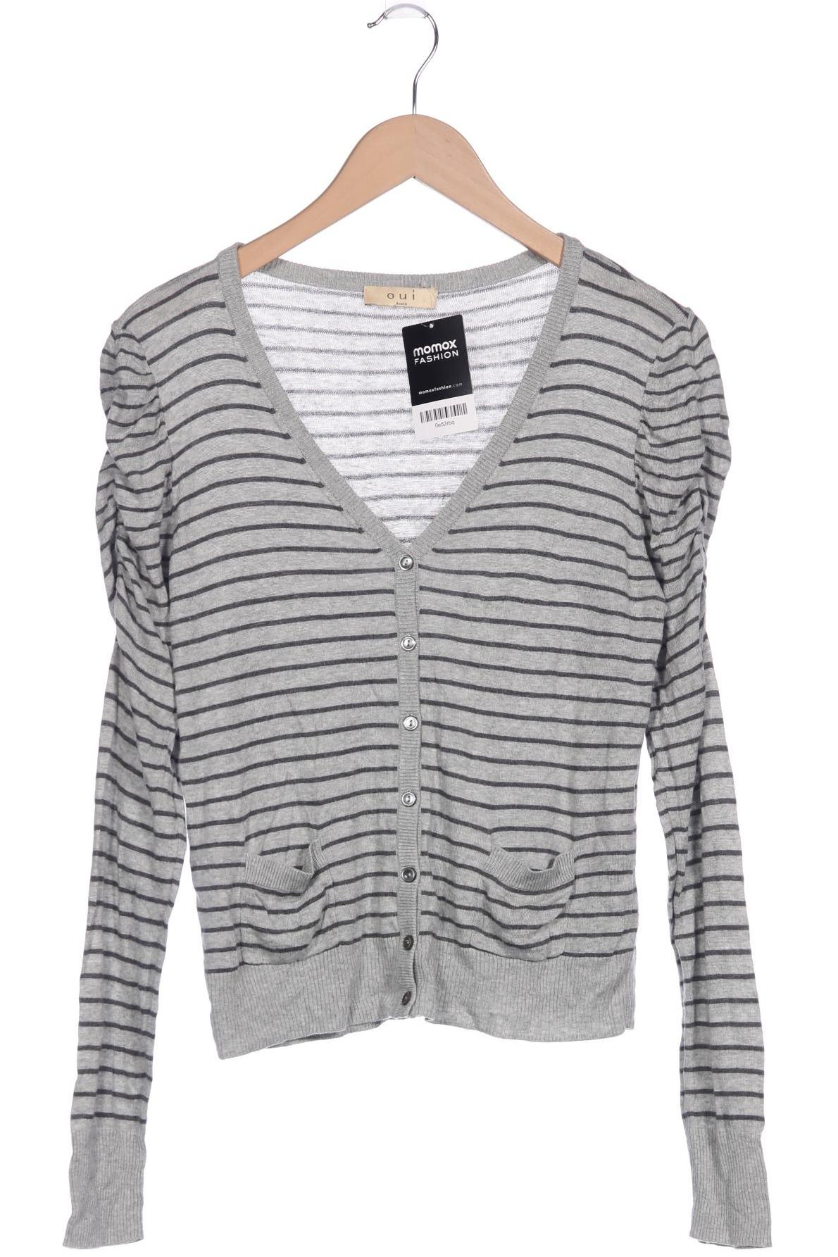 

Oui Damen Strickjacke, grau, Gr. 40