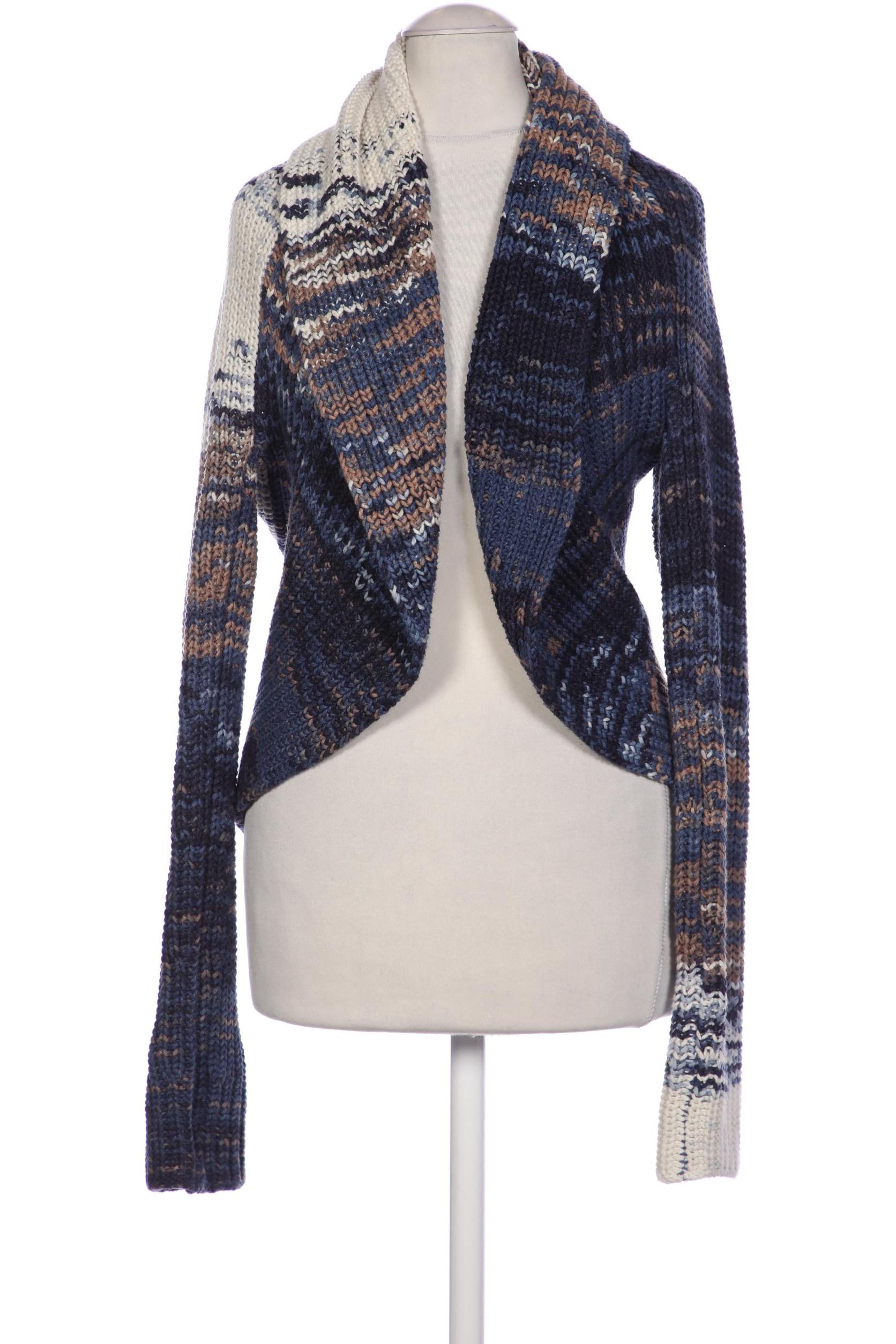

Oui Damen Strickjacke, blau, Gr. 34