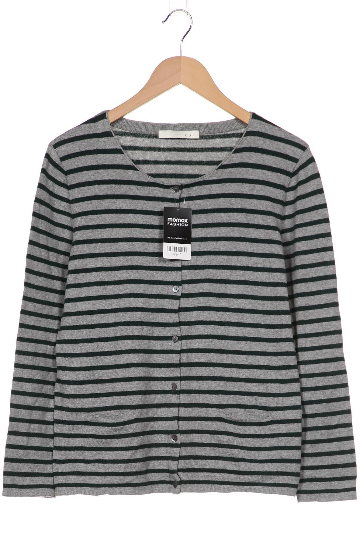 

Oui Damen Strickjacke, grau, Gr. 38